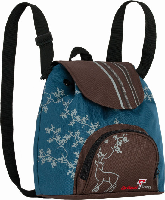 Grüezi bag Kulturbeutel Rucksack, Kultursackerl Umhängetasche, in blau, 23 x 12 x 23 cm