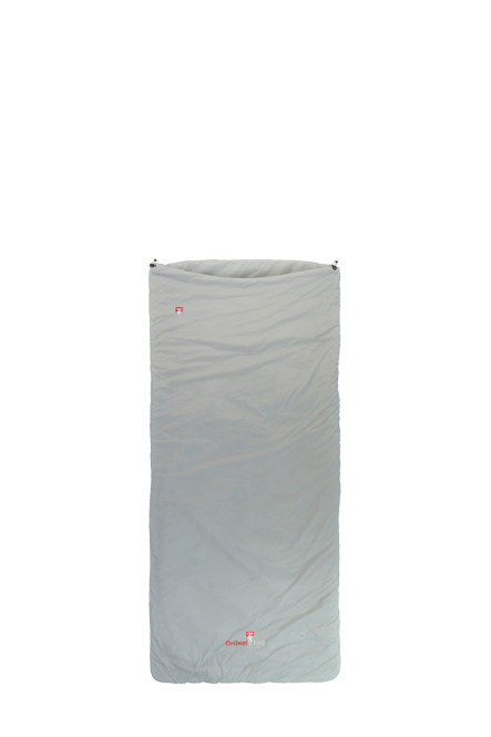 Grüezi bag Schlafsackwarmer Youth, Körpergröße 100-170cm, 500g, Hüttenschlafsack für Indoor, Reisen, Zelten, Camping und Wohnwagen, Light Grey