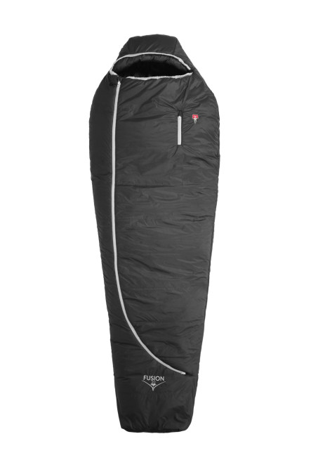 Grüezi bag Synpod Fusion Zero 175 3-Season-Schlafsack bis 175 Körpergröße Dark Asphalt