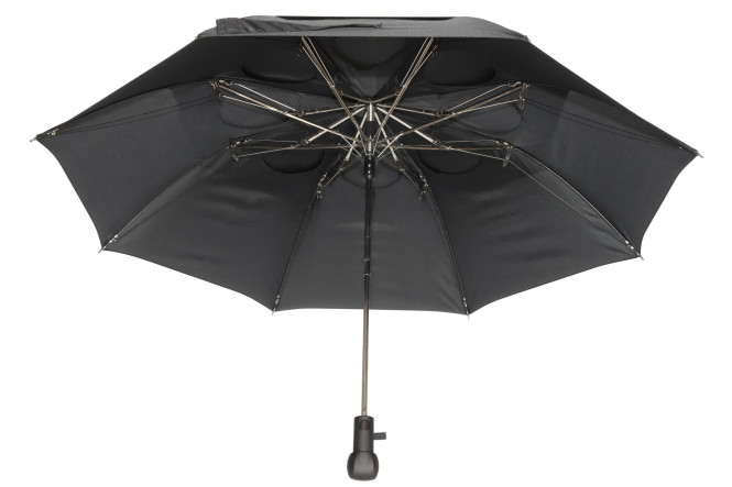 Livante Sturm Regenschirm mit Punkten, Durchmesser 103 cm, inklusive Hülle mit Schulterriemen