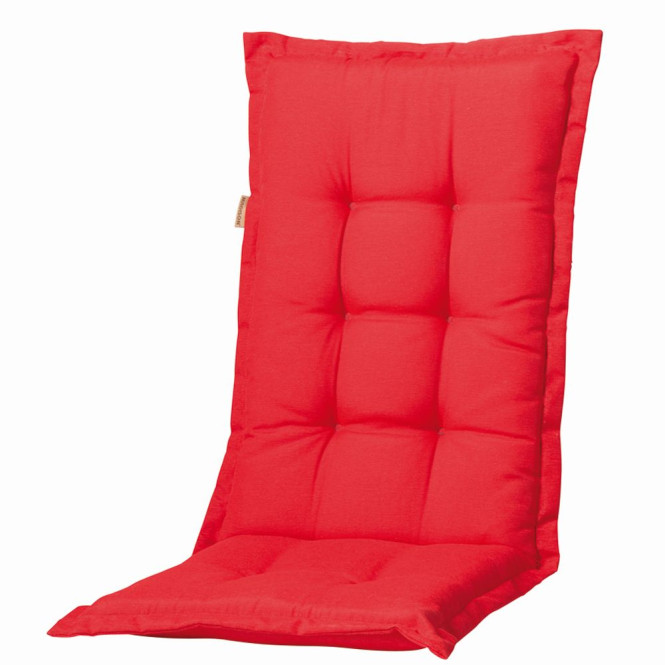 MADISON Dessin Panama Garten-Bankauflage, Sitzauflage, 75% Baumwolle, 25% Polyester, 110 x 48 x 8 cm, in rot