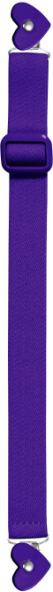 Playshoes Elastik-Gürtel Herz-Clip uni, Größe: 116-140, lila