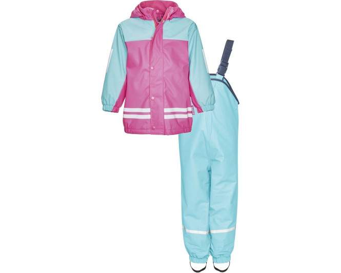 Playshoes Regen-Anzug mit Fleece-Futter, Farbe: türkis, Größe: 92