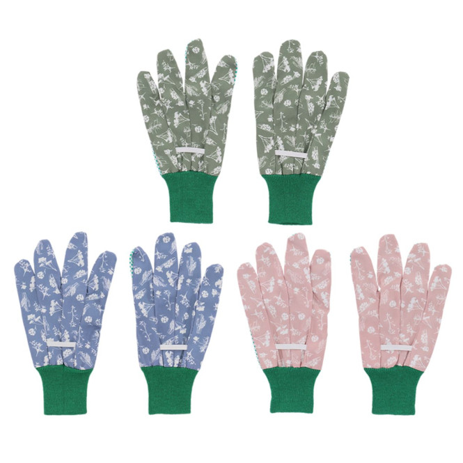 Rivanto® 1 Paar Gartenhandschuhe 10,5 x 23 cm UNISEX Arbeitshandschuhe mit Bund farbige Schutzhandschuhe