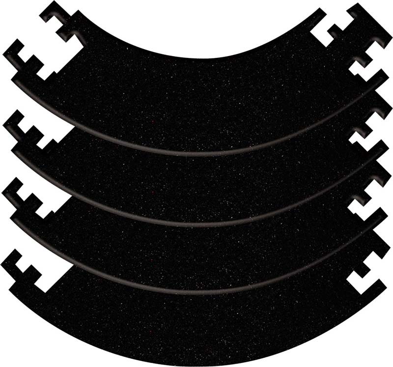 BULL'S Quarterback EVA Dart Board Surround schwarz