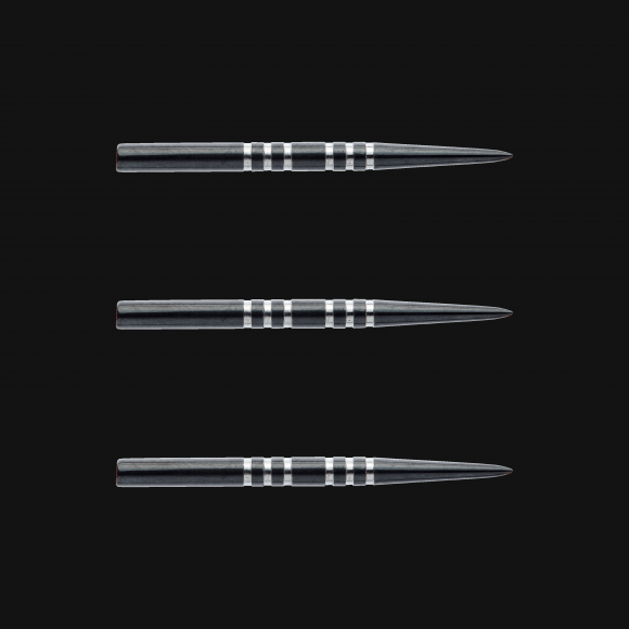 Winmau Re-​grooved Steeltip Dart Spitzen Schwarz 32mm