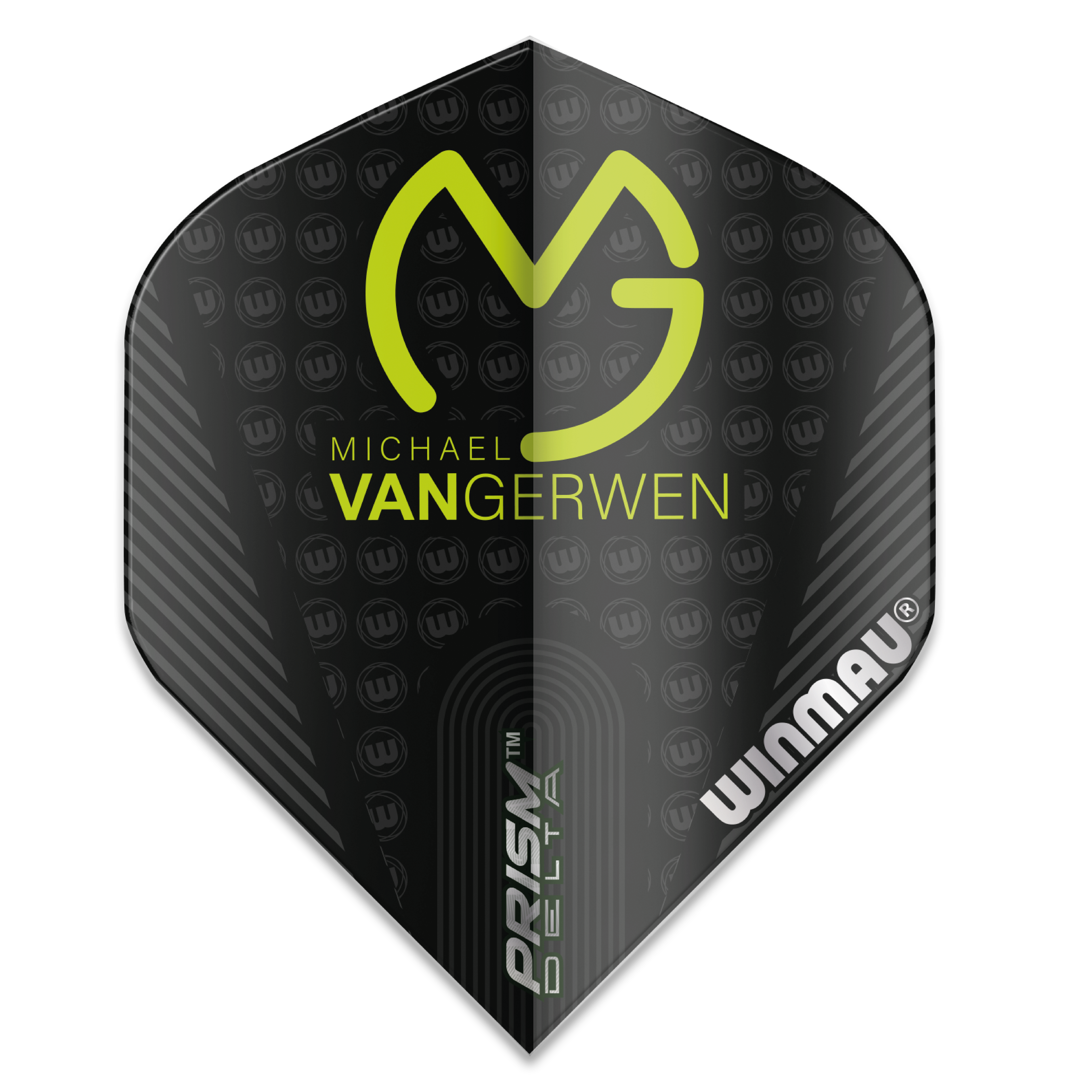 Dart Flights Winmau MvG PRISM DELTA schwarz