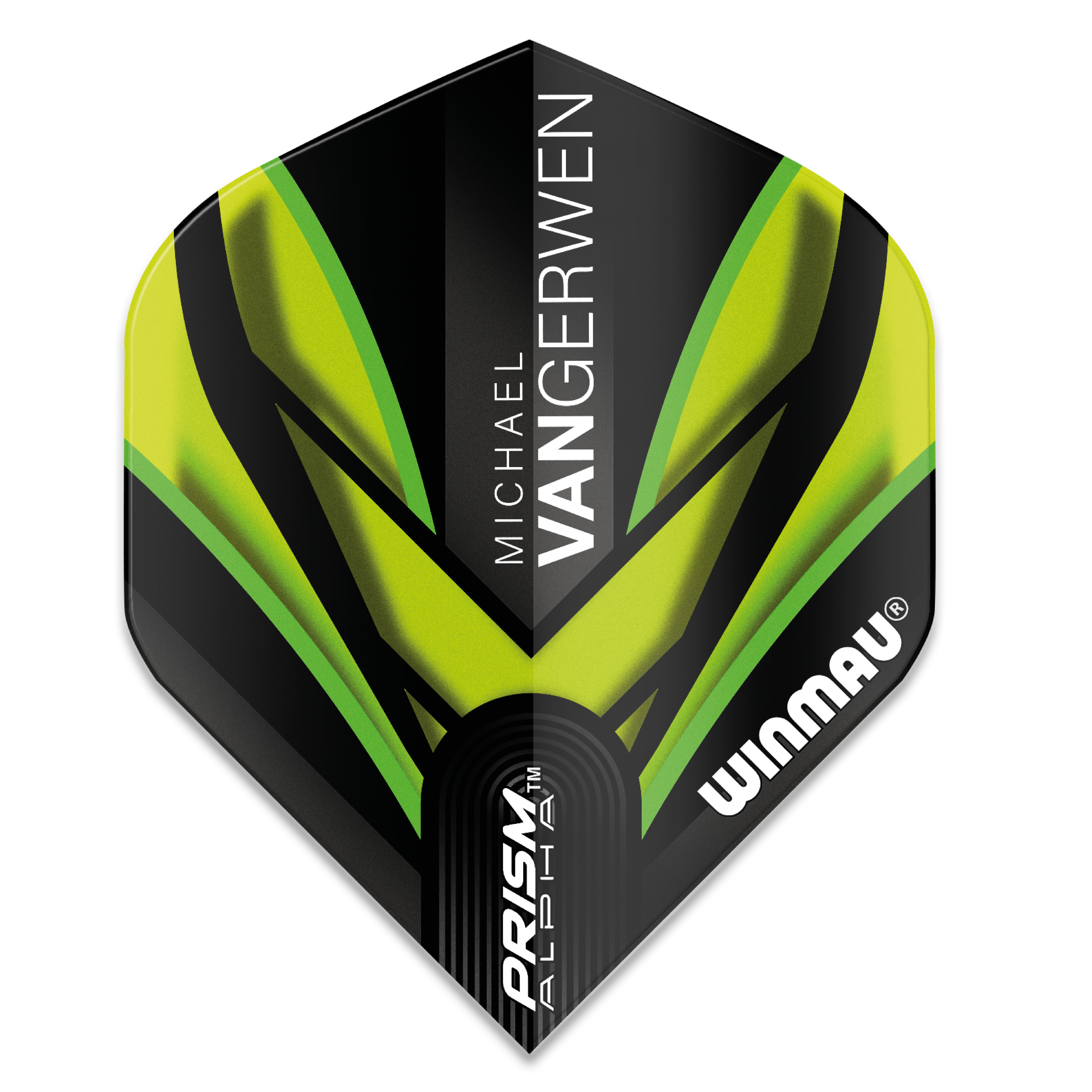 Dart Flights Winmau MvG PRISM ALPHA schwarz-gr?n
