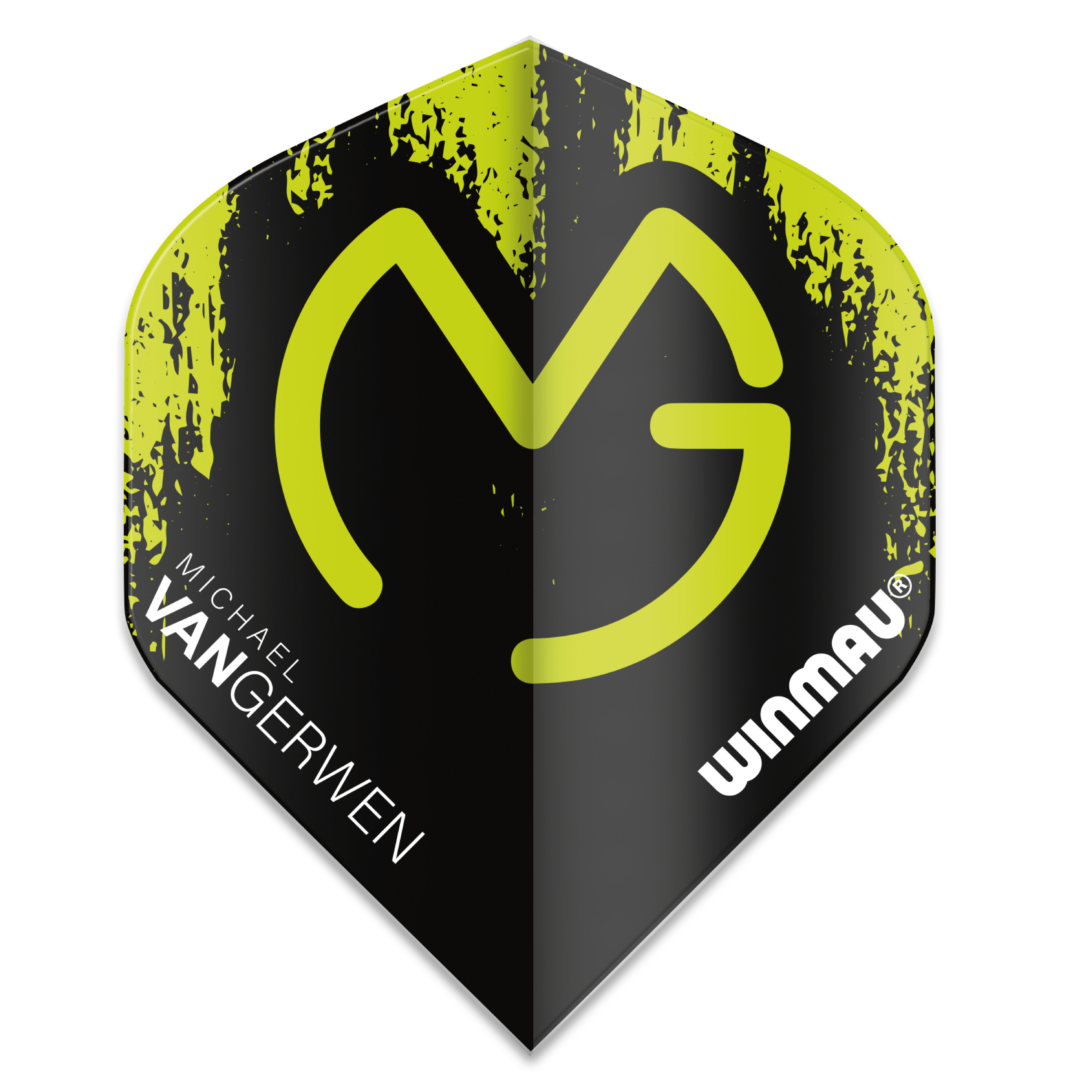 Dart Flights Winmau MvG MEGA, Standard Form, gr?n-schwarz