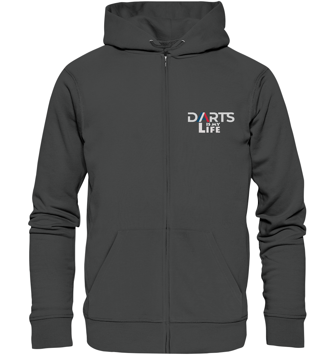 Darts Sport Edition Kapuzenzipper mit Rei?verschluss - grau anthrazit S
