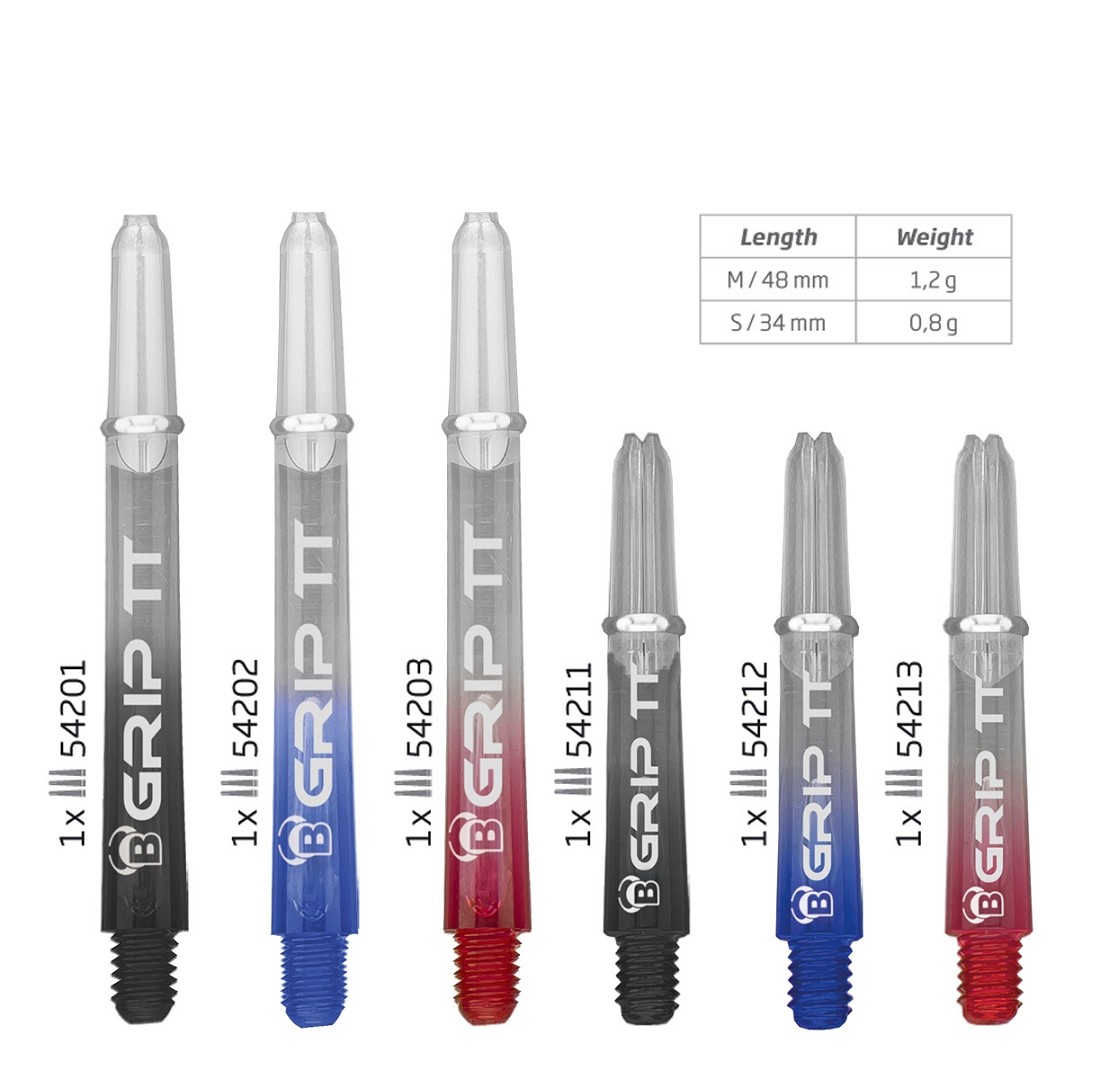 BULL`S B-Grip TT Shaft short blau