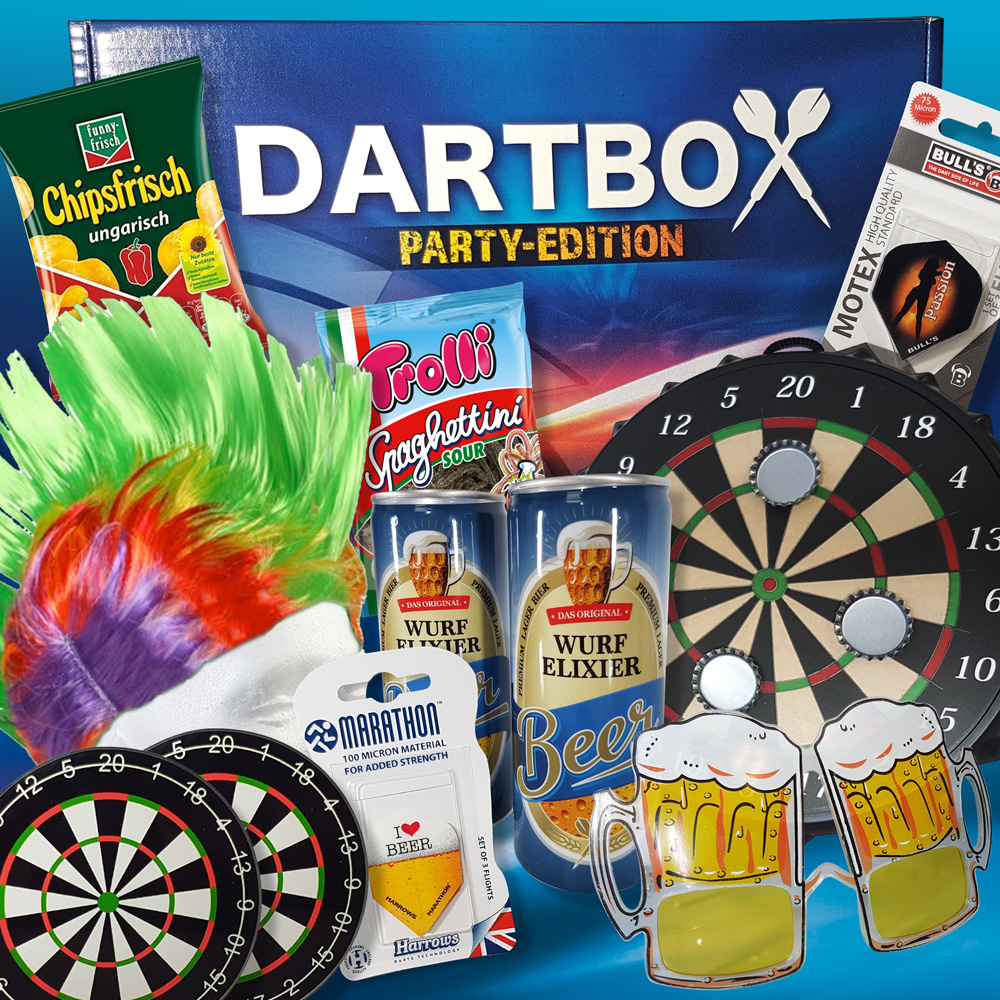 DARTBOX Party Edition - das Geschenk f?r Dartfans