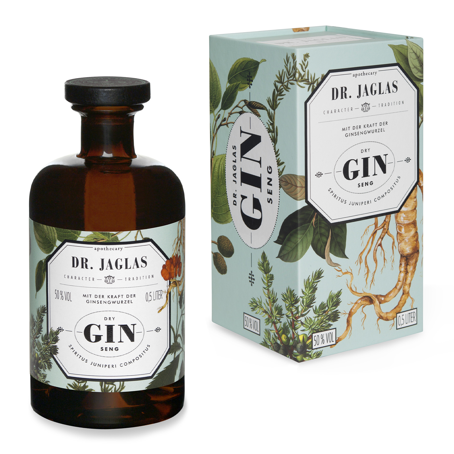Dry GIN-seng (Navy Gin) 500ml - 50%vol
