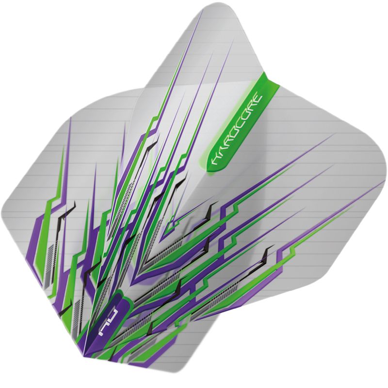 Hardcore Purple & Green Mohawk Dart Flights