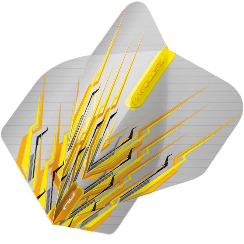 Hardcore Yellow Mohawk Dart Flights