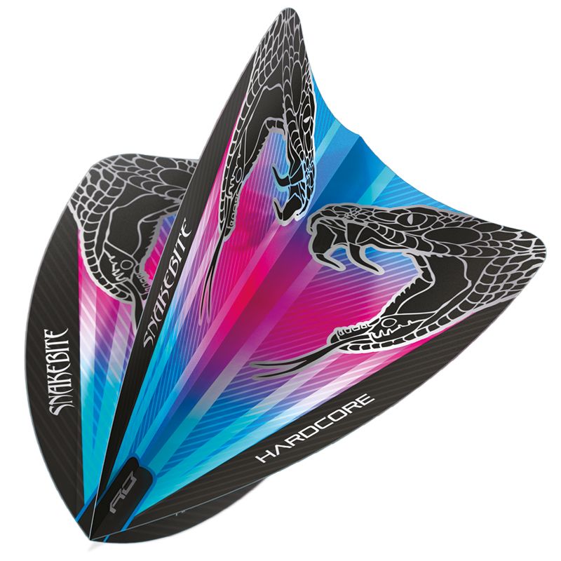 Hardcore Snakebite Pink & Blue Freestyle Dart Flights