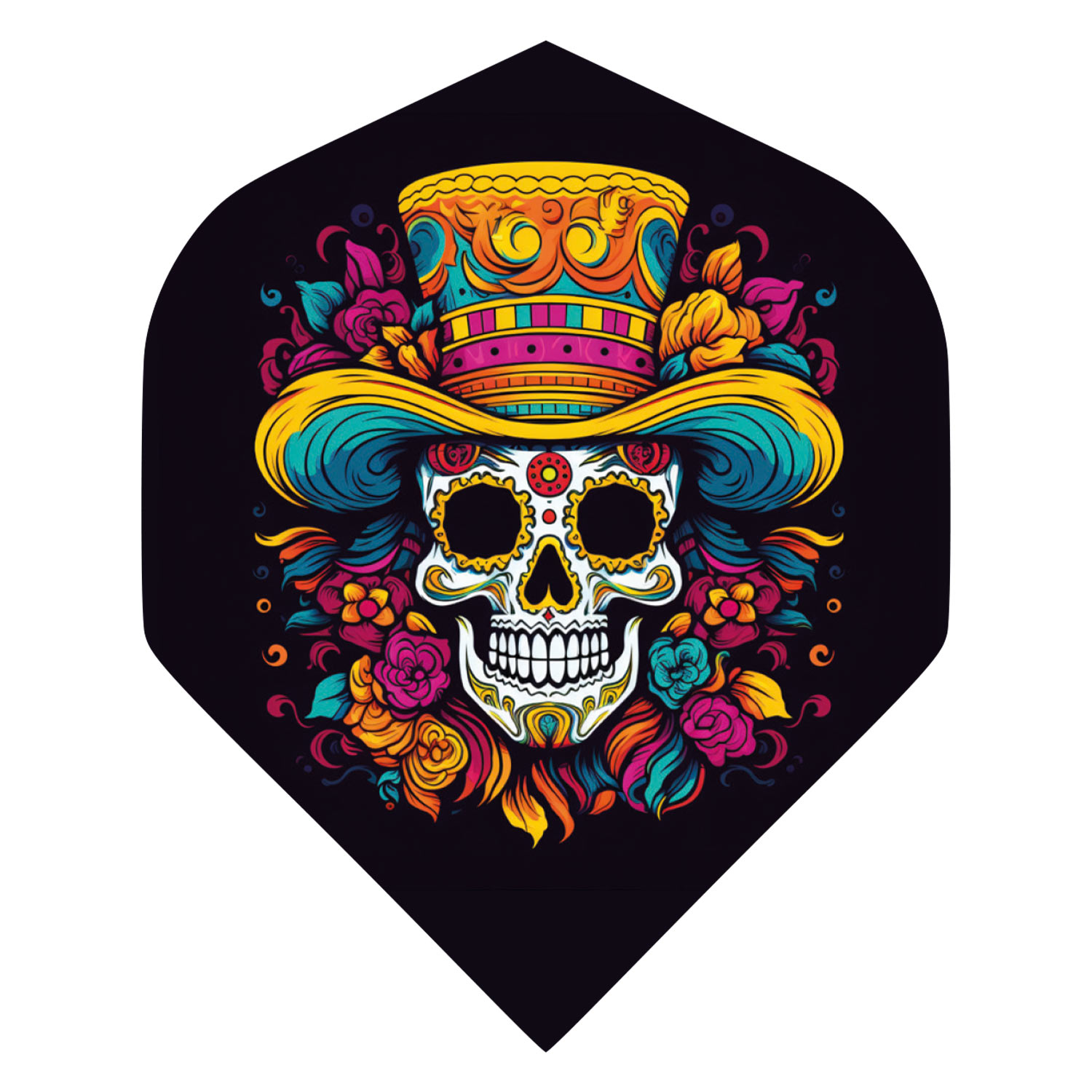 Dart Flights 100 Micron - Mexican Skull - Totenkopf DARTS Sport Edition