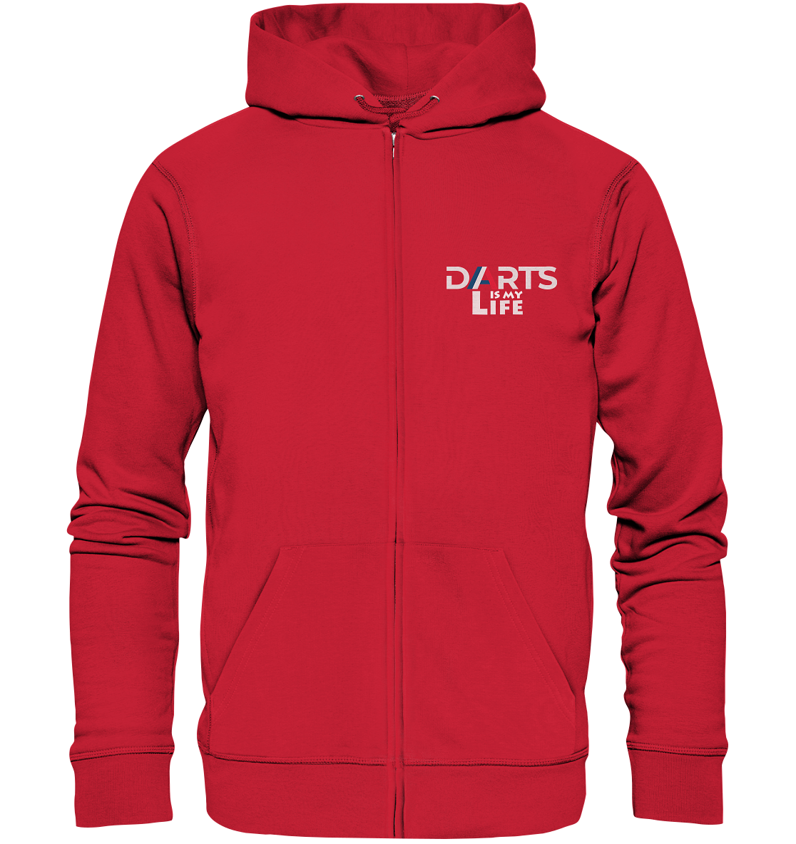 Darts Sport Edition Kapuzenzipper mit Rei?verschluss - rot XL