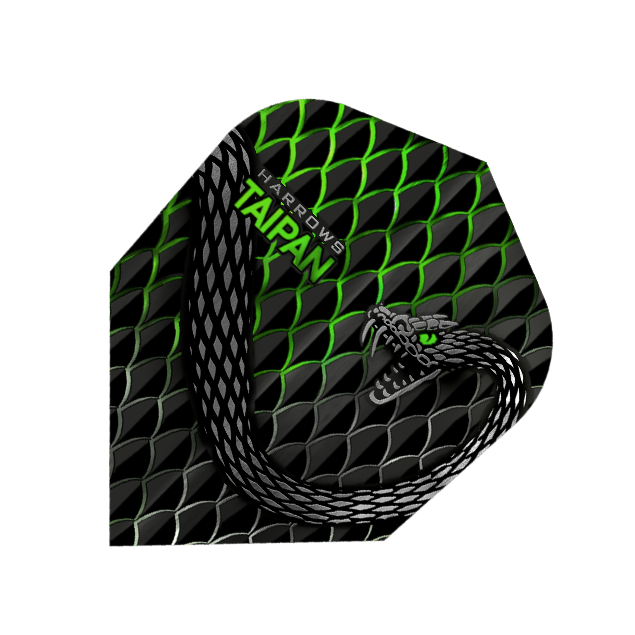 TAIPAN Rigid 100 Micron High Quality Flights GREEN