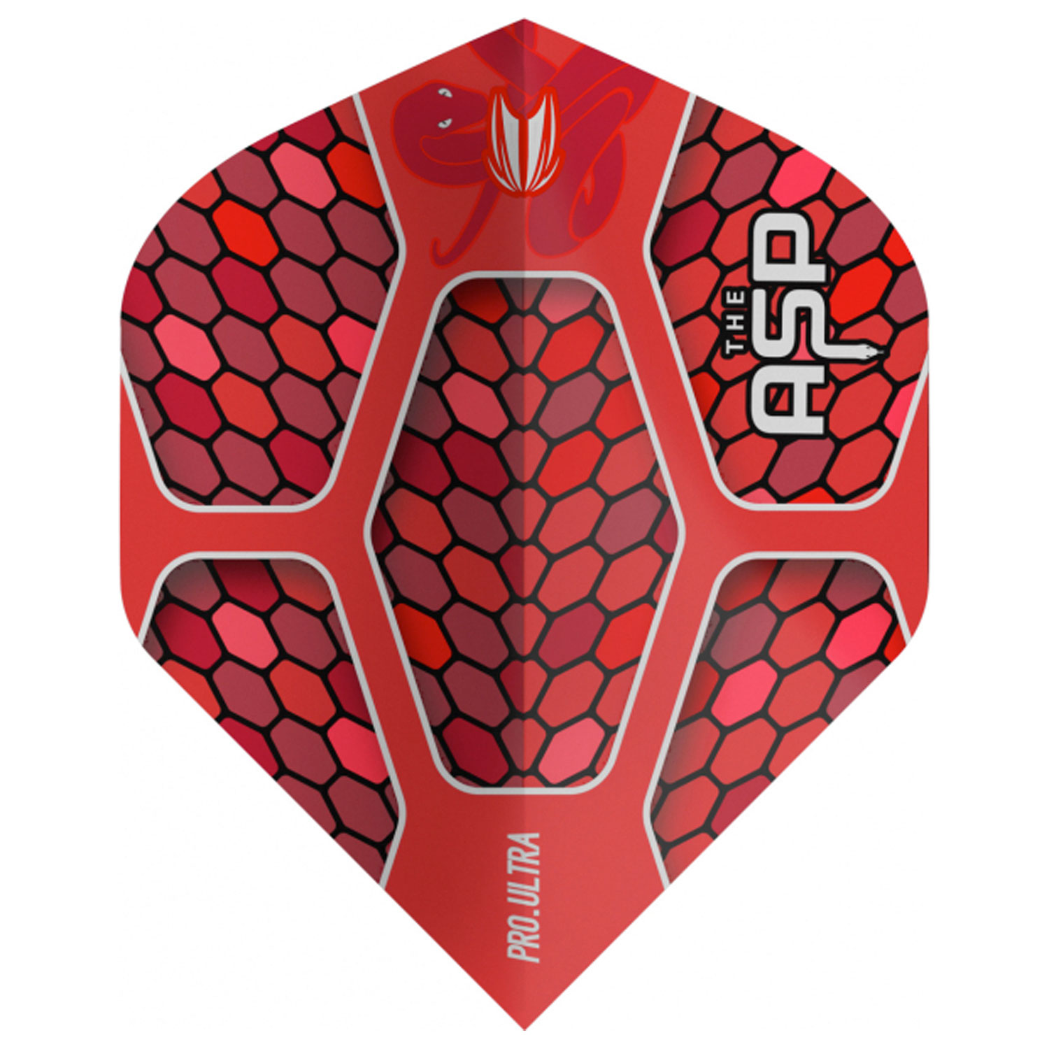 Nathan Aspinall PRO. Ultra Rot No2 Flights 1 Set mit 3 Flights