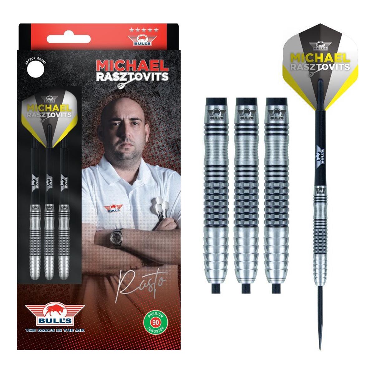 Bull?s Michael Rasztovits Tungsten 90% Steeldart - 21g