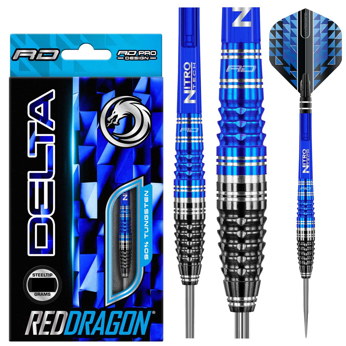 Red Dragon Delta 2 Steeldarts 90% Tungsten 24g