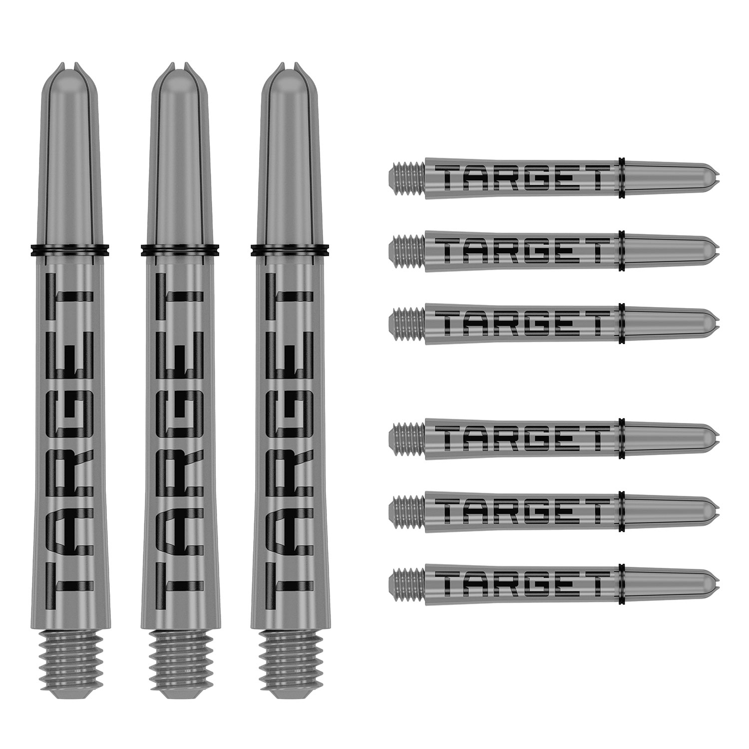 Target Pro Grip Schaft - Tag Grey & Black - 3 Sets Intermediate 41 mm