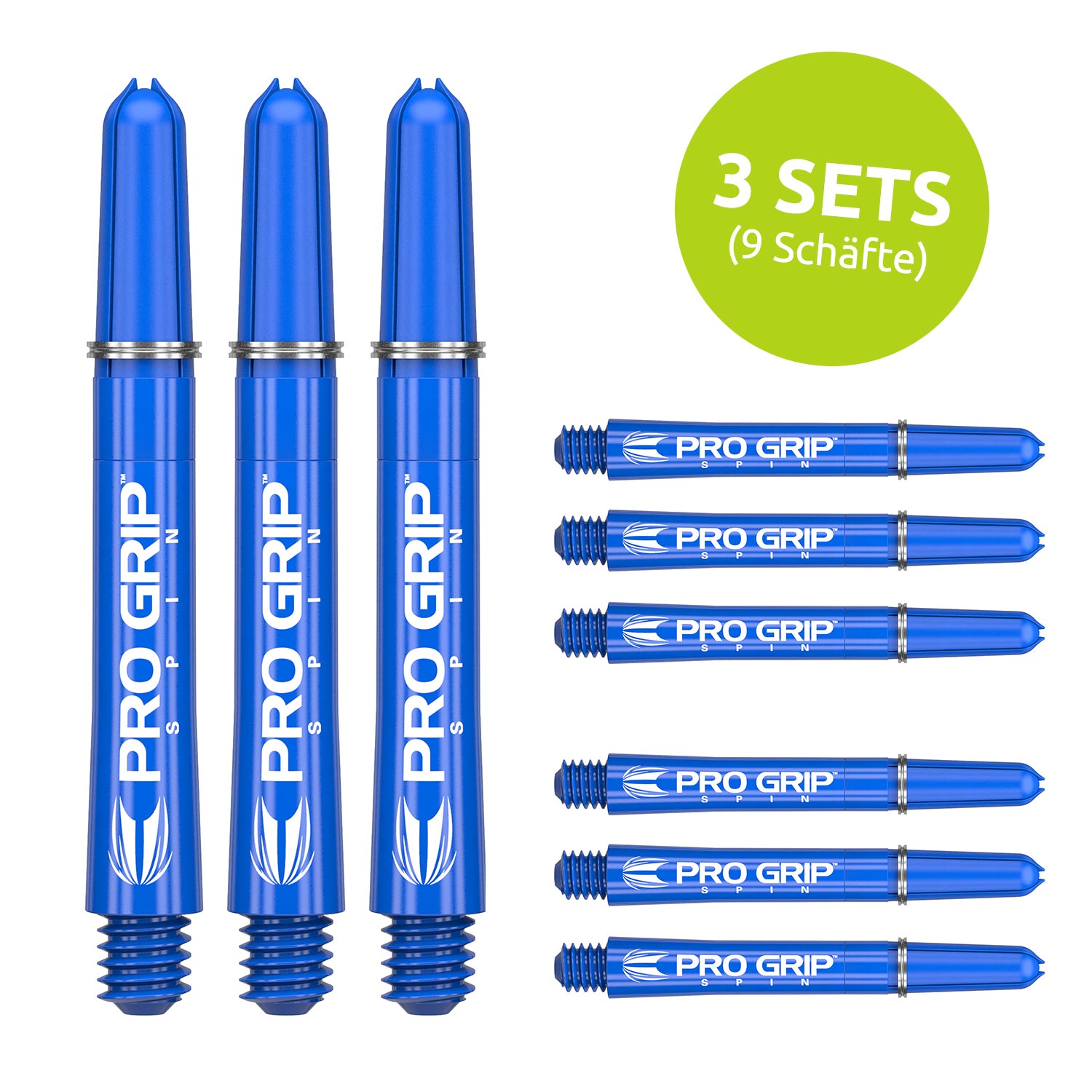 Target Pro Grip Spin Schaft - Blau - 3 Sets Short 34 mm