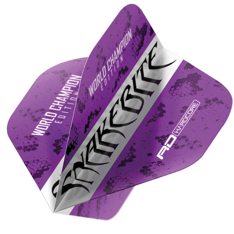 Peter Wright Snakebite World Champion Edition Purple Strike Hardcore Dart Flights