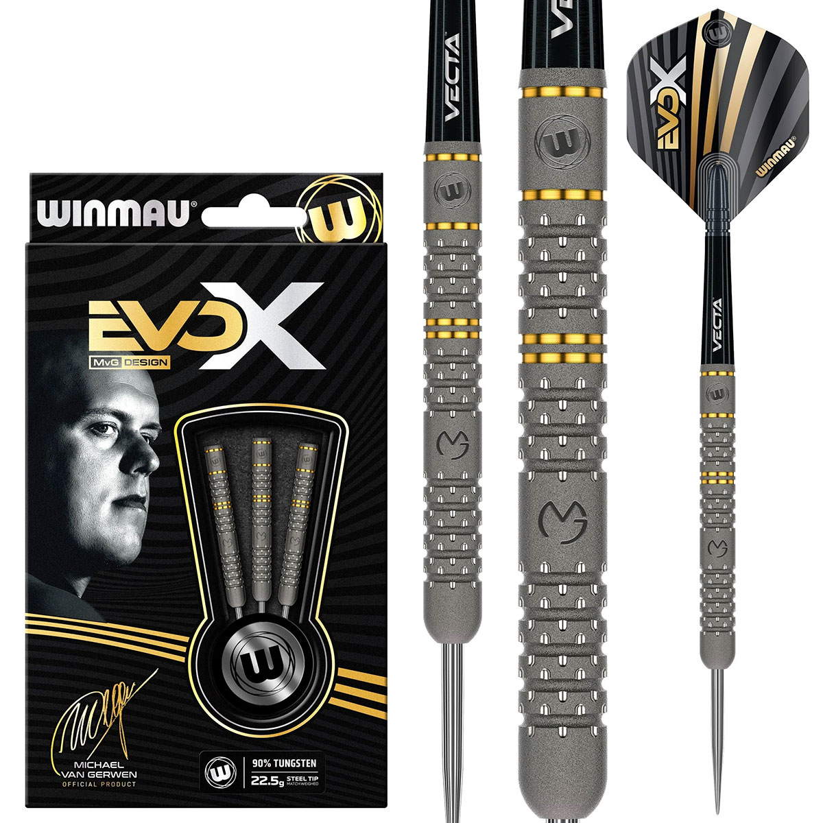 Winmau MvG Michael van Gerwen EvoX 22.5g 90% Steeldarts