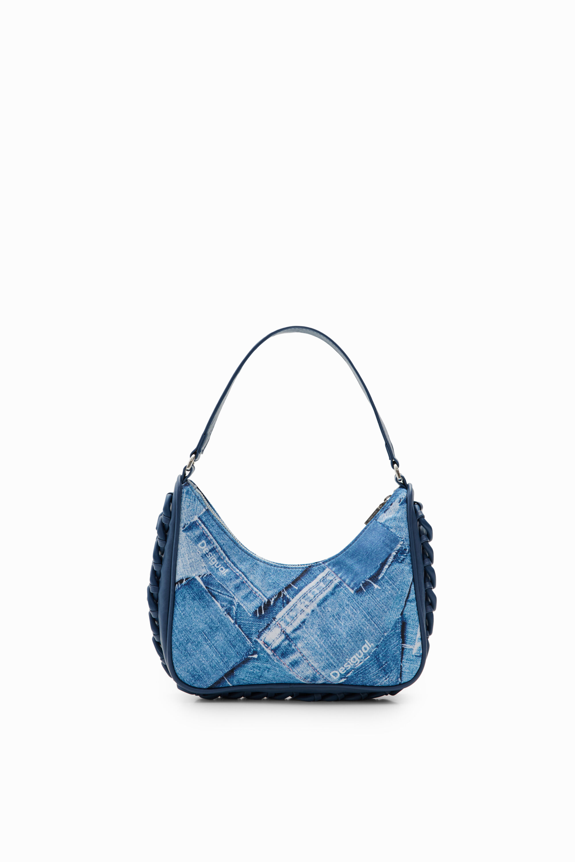 Desigual, Kleine Tasche Denim-Patch, Polyester, Blau, U