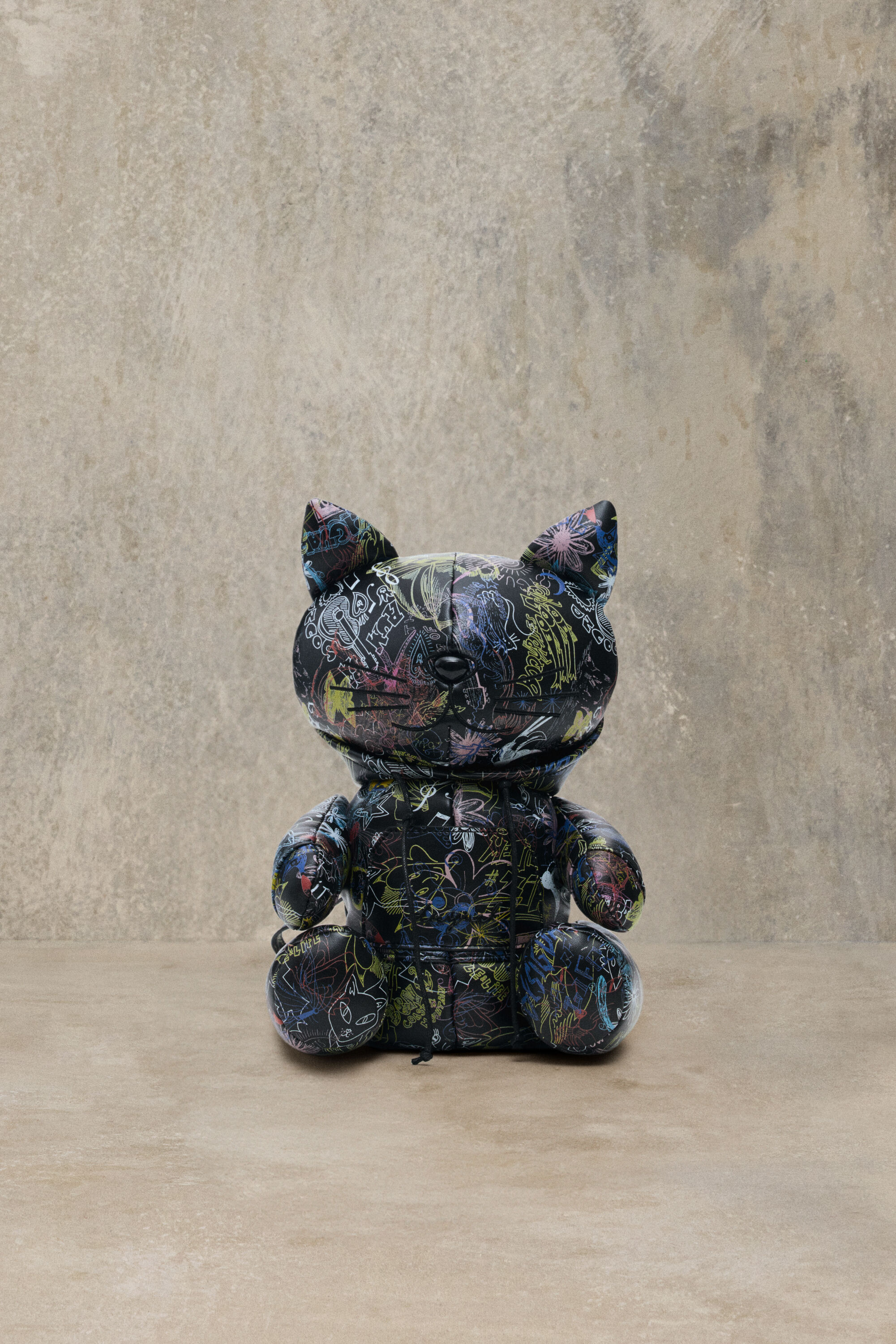 Desigual, Kleine Graffiti Studio Rucksack, Damen, Polyurethan, Schwarz, U