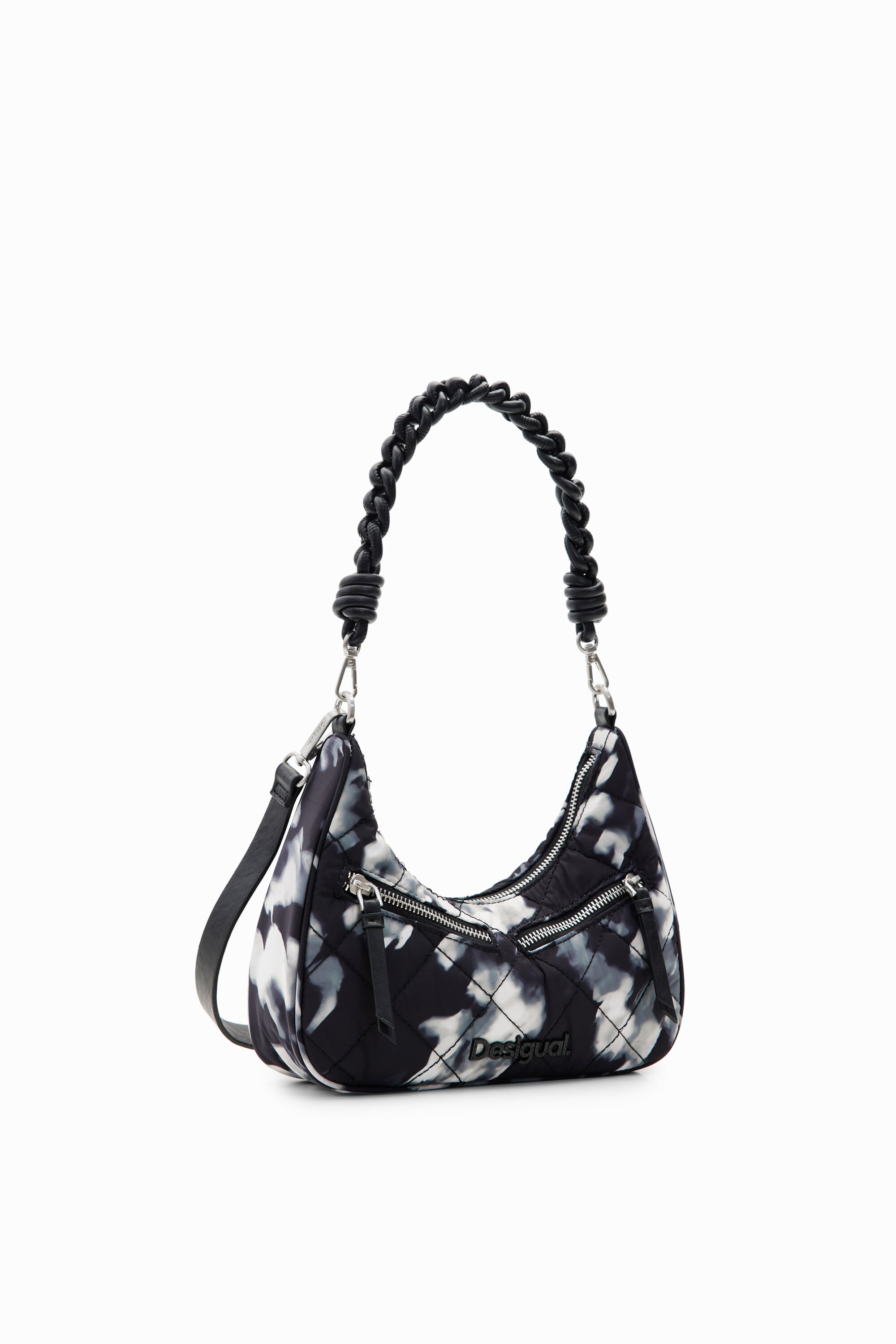 Desigual, Kleine, gesteppte Tasche, Damen, Polyester, Schwarz, U