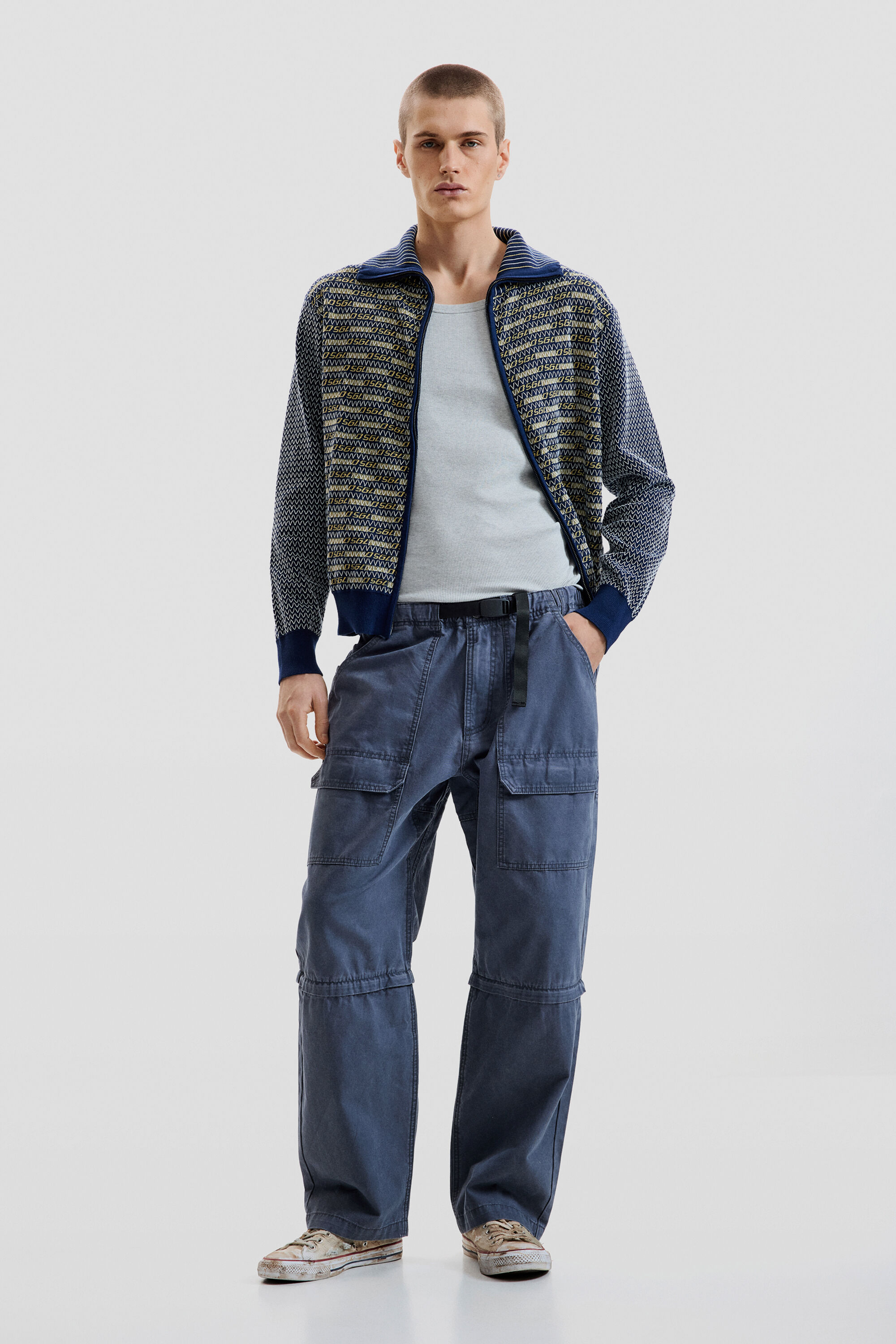 Desigual, Lange Hose aus Baumwolle, Herren, Baumwolle, Blau, 30