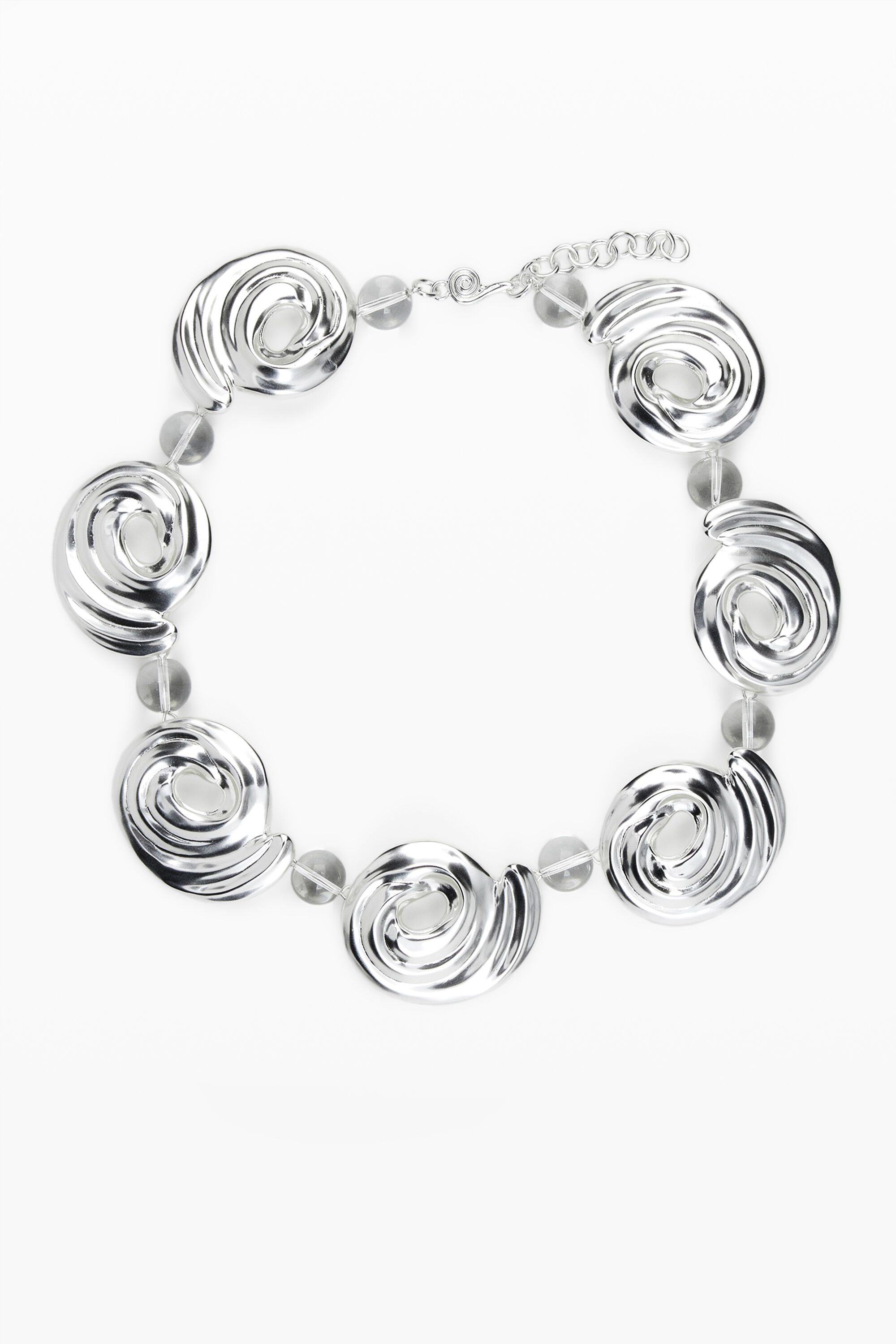 Desigual, Halskette Spiralen Silberbad Zalio, Damen, Schwarz, U