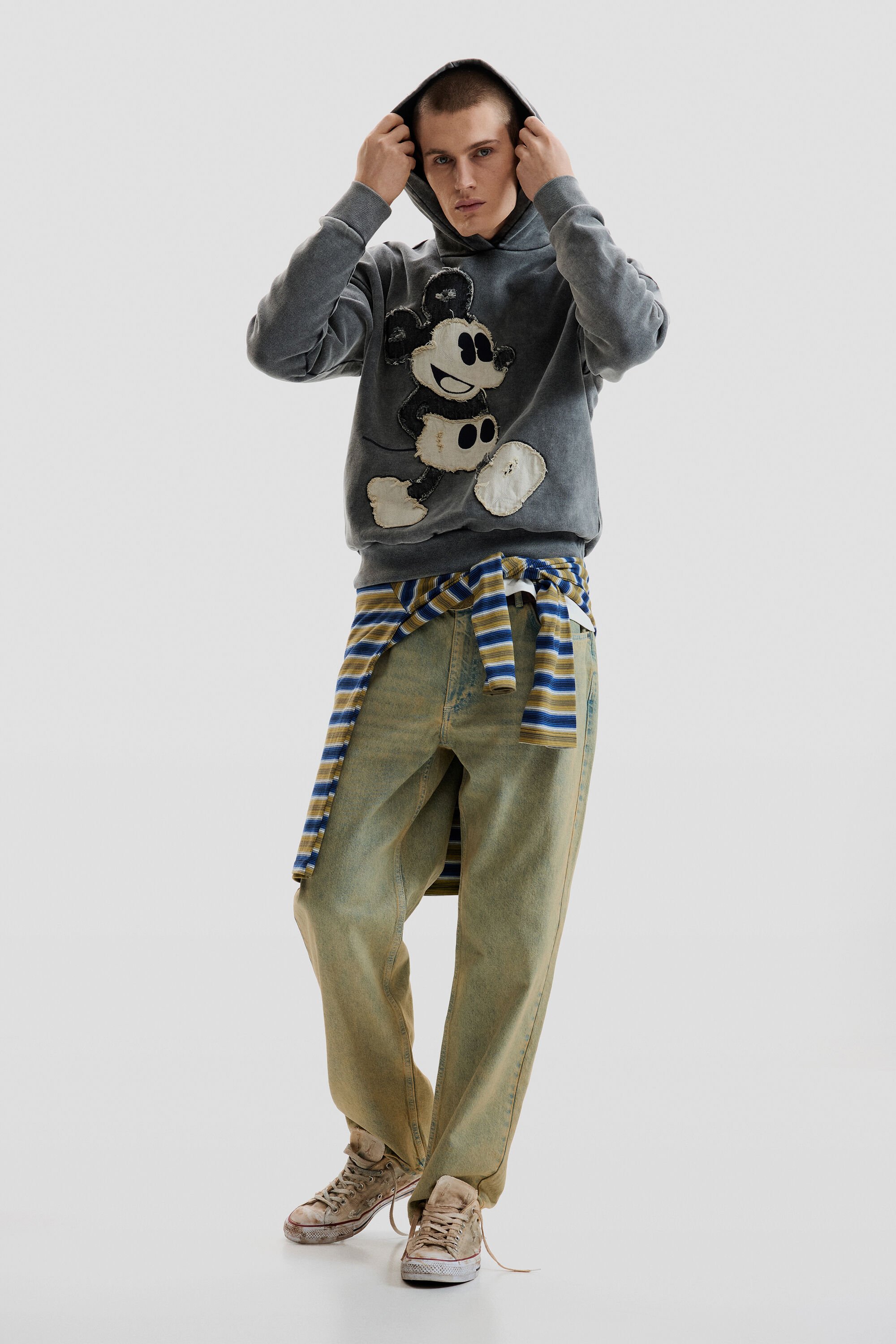 Desigual, MICKEY™ SWEATSHIRT, Herren, Baumwolle, Schwarz, XL