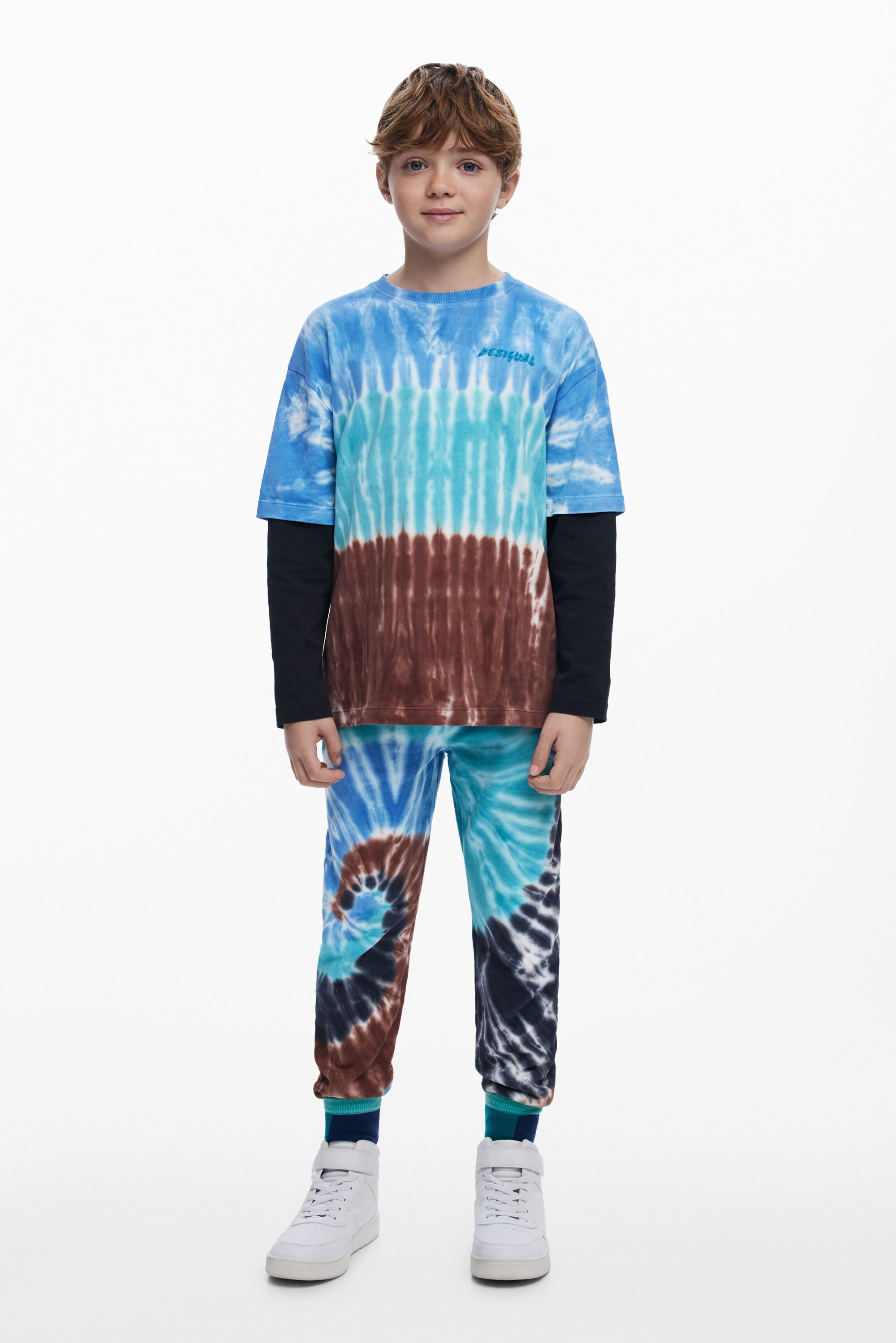 Desigual, Tie-Dye Jogginghose, Kinder, Baumwolle, Schwarz, 5/6