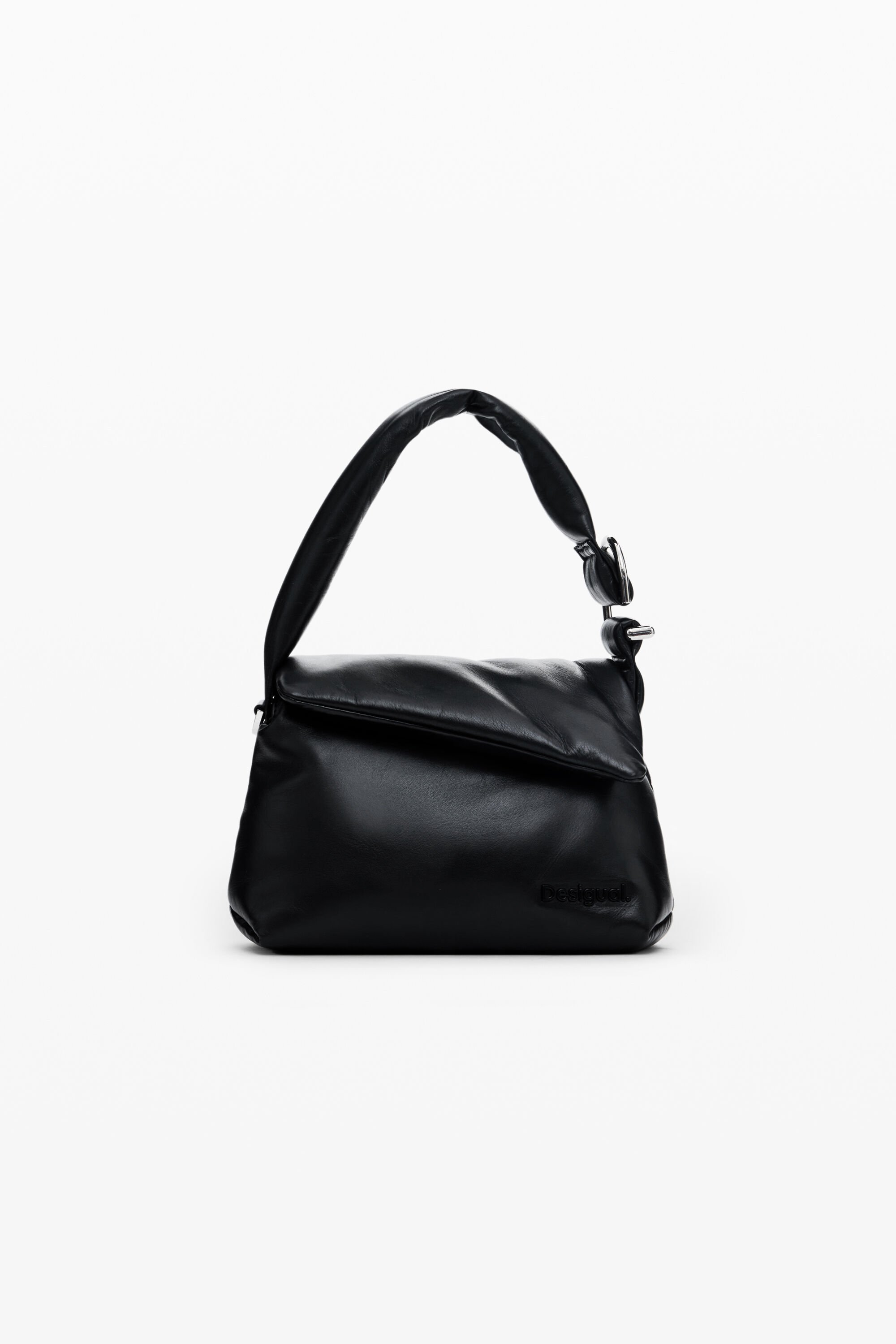 Desigual, Kleine gesteppte Tasche aus 100% Leder, Damen, Sheep Leather, Schwarz, U