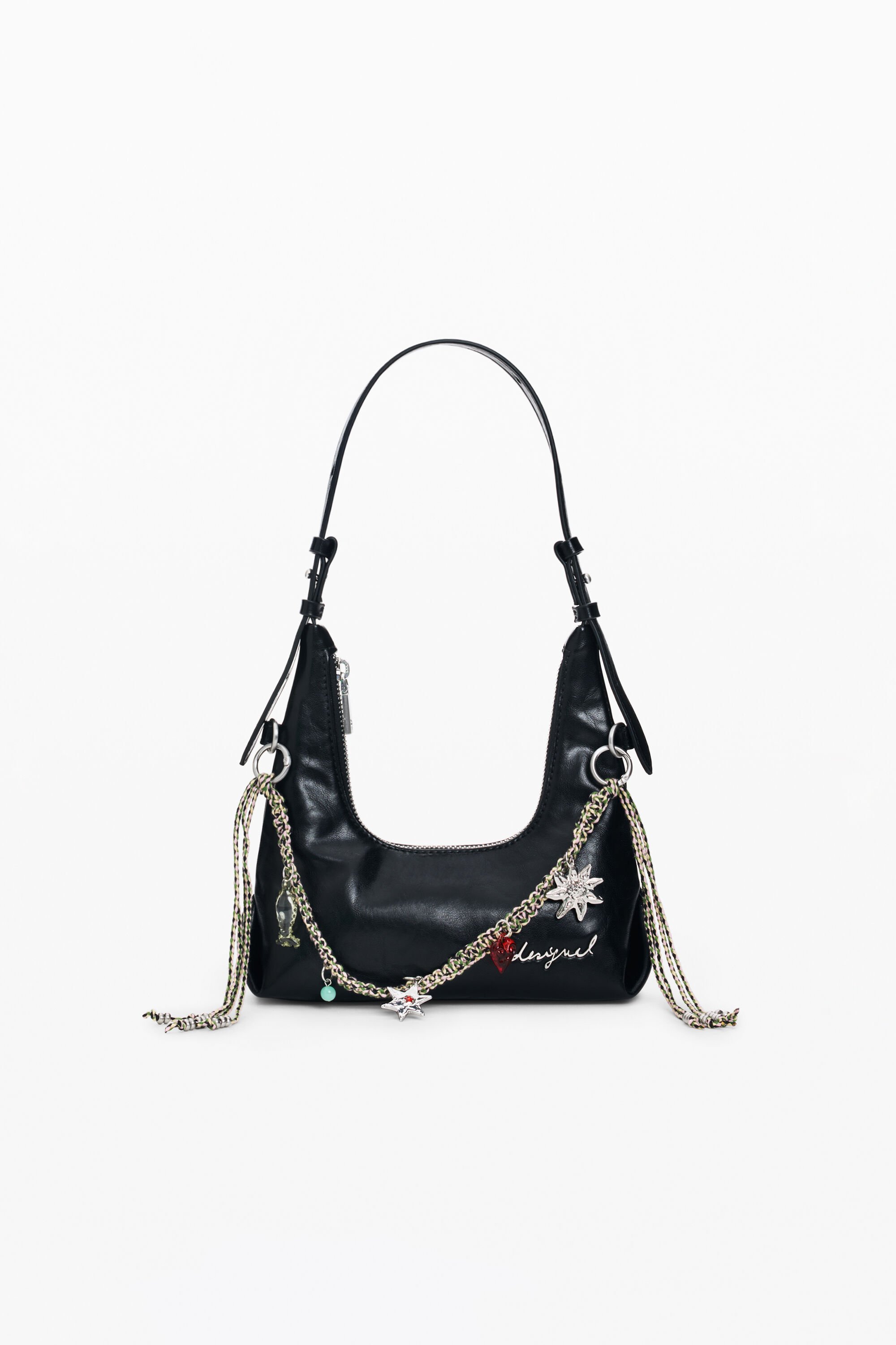 Desigual, Mini-Charm-Tasche, Damen, Polyurethan, Schwarz, U