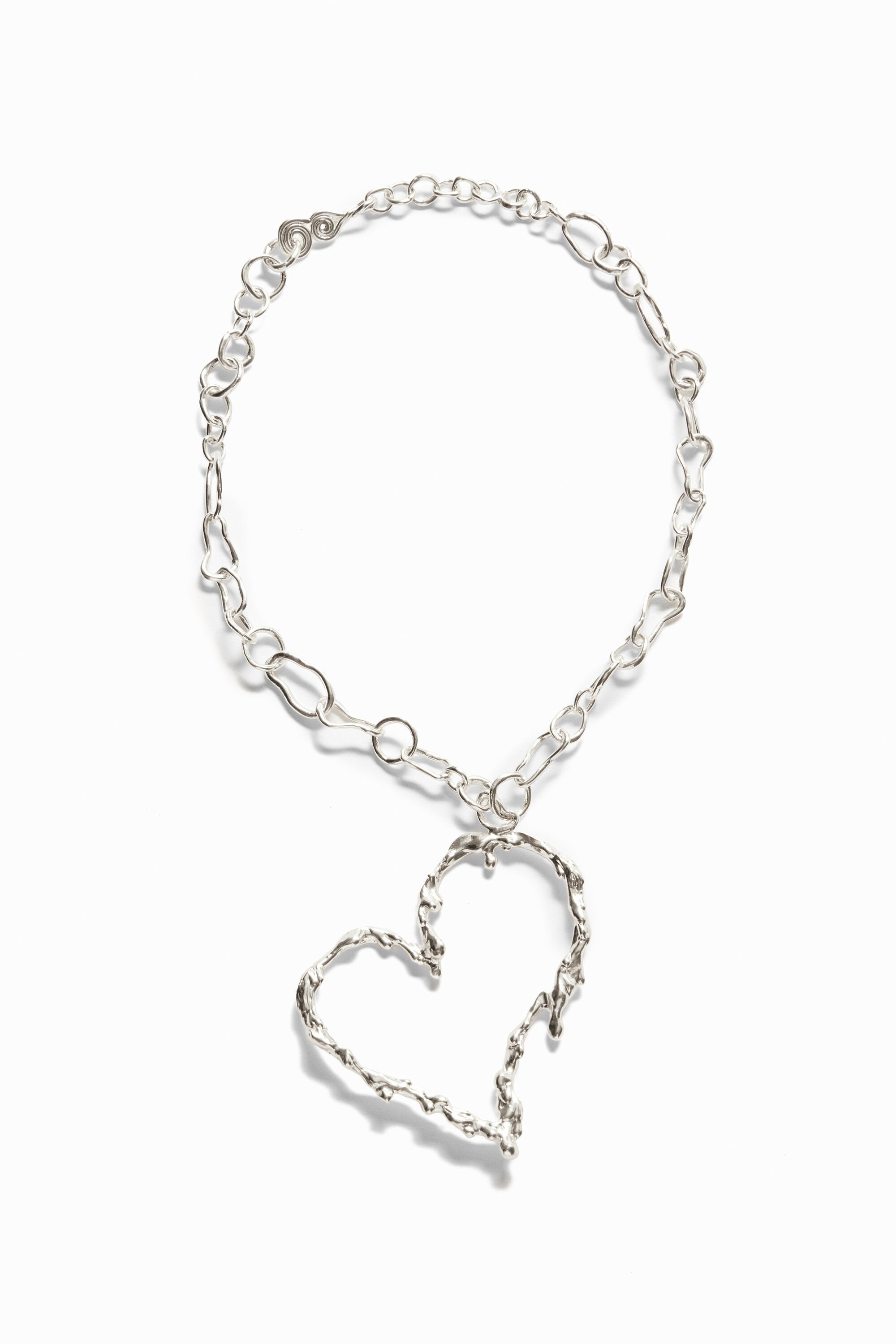 Desigual, Herz-Kette Silberbad Zalio, Schwarz, U