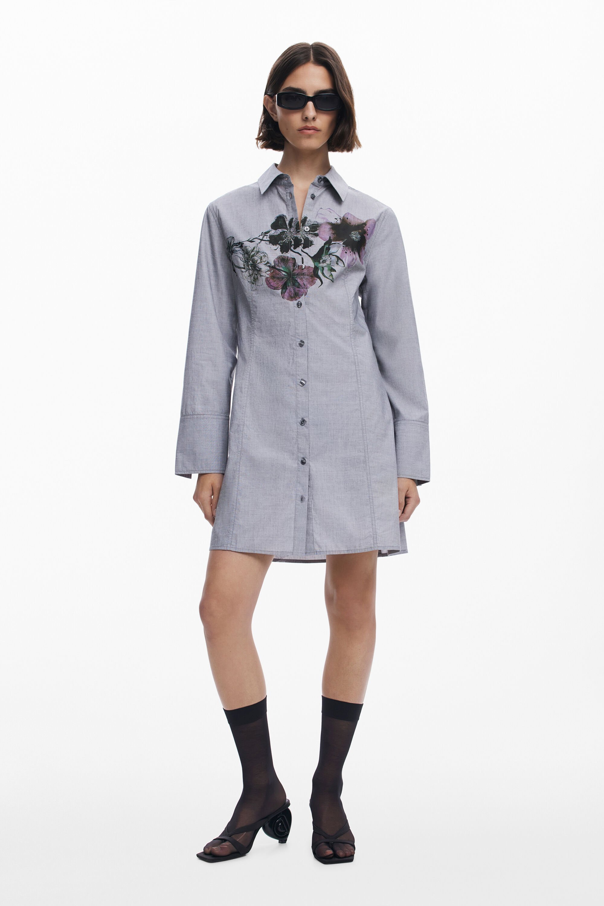 Desigual, Kleid entworfen von Mr. Christian Lacroix, Damen, Baumwolle, Schwarz, XL