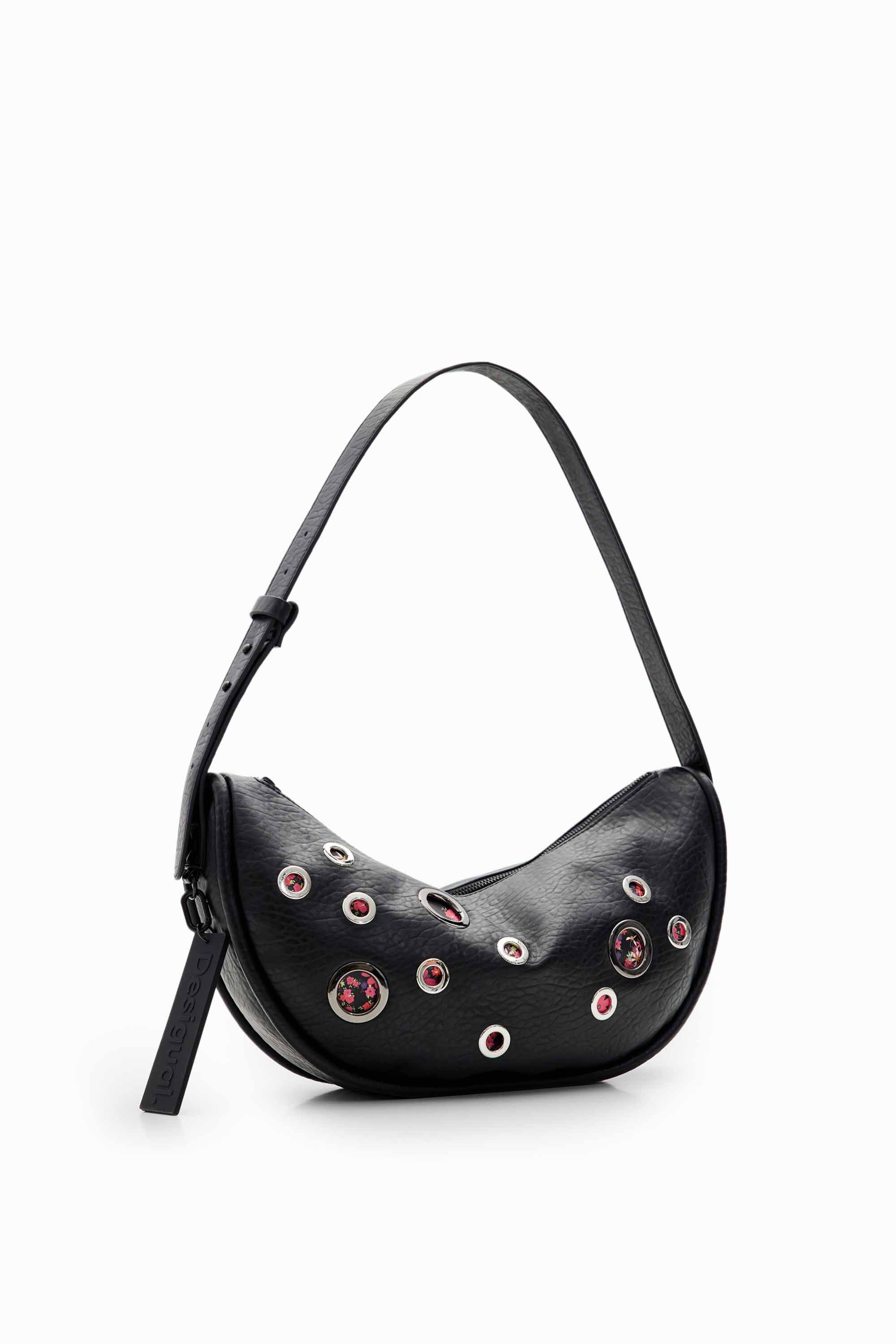Desigual, Mittelgroße Tasche Kreise, Damen, Polyurethan, Schwarz, U