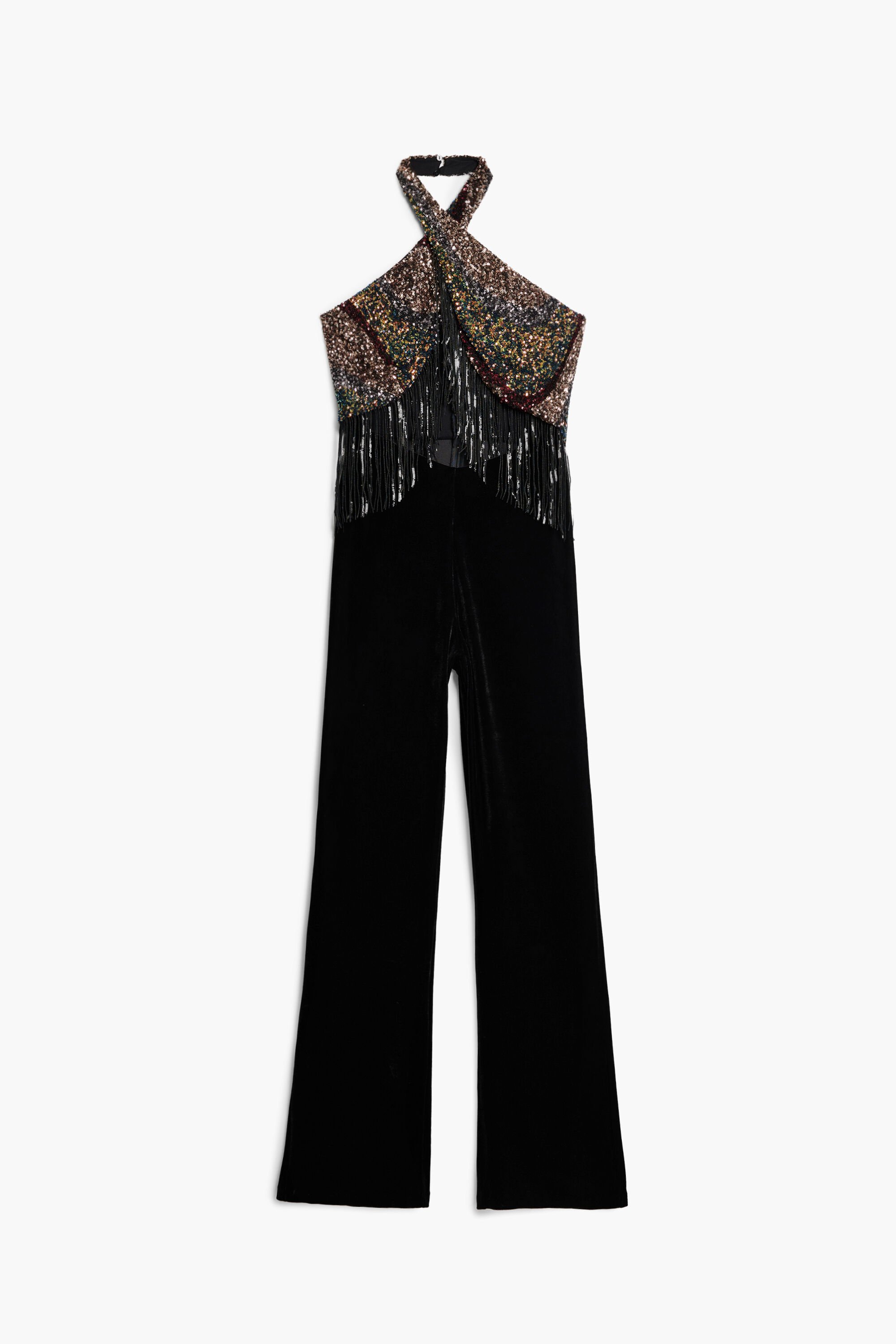 Desigual, Zweiteiliger Overall, Polyester, Schwarz, L