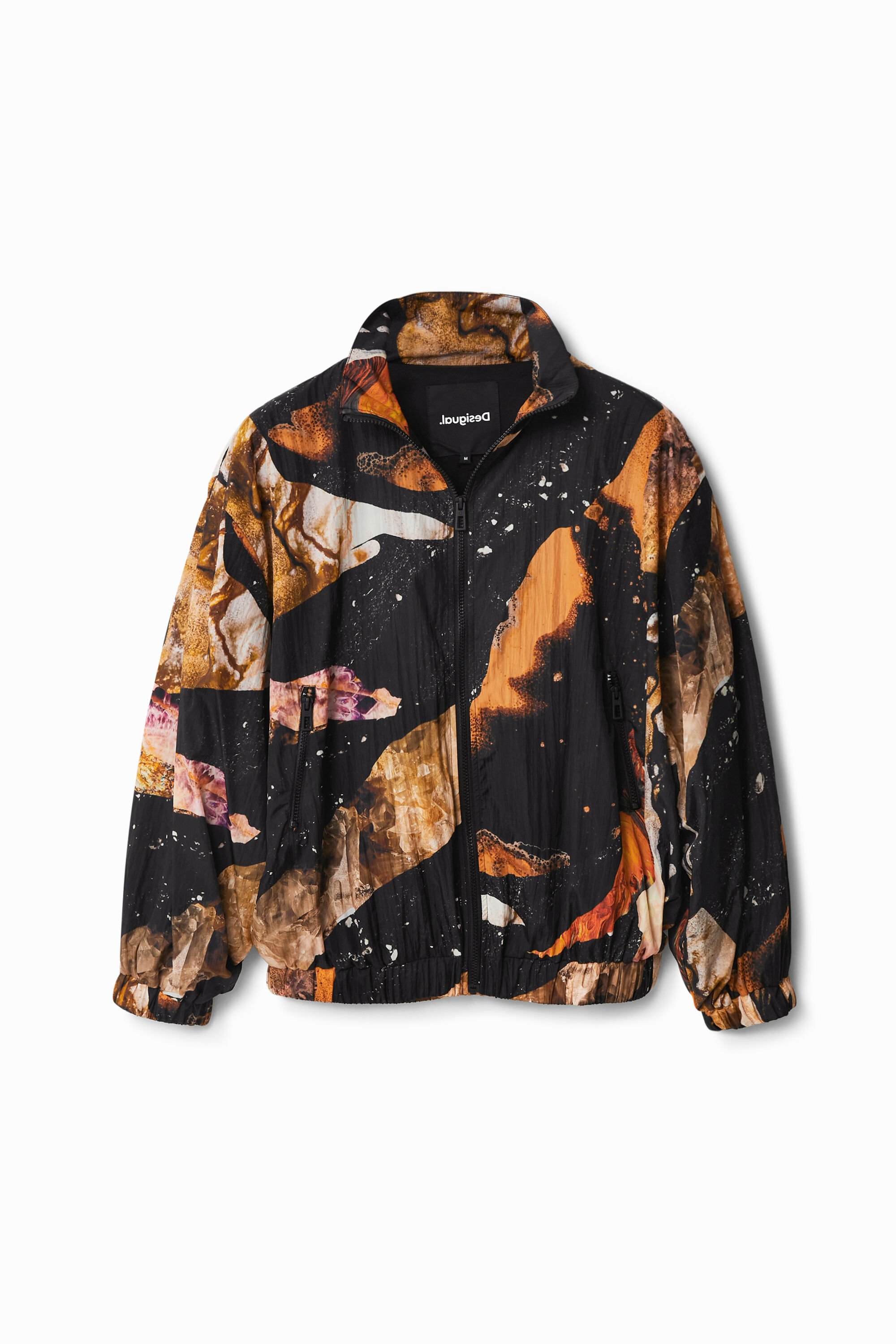 Desigual, Sportliche Oversize-Jacke, Polyester, Schwarz, M