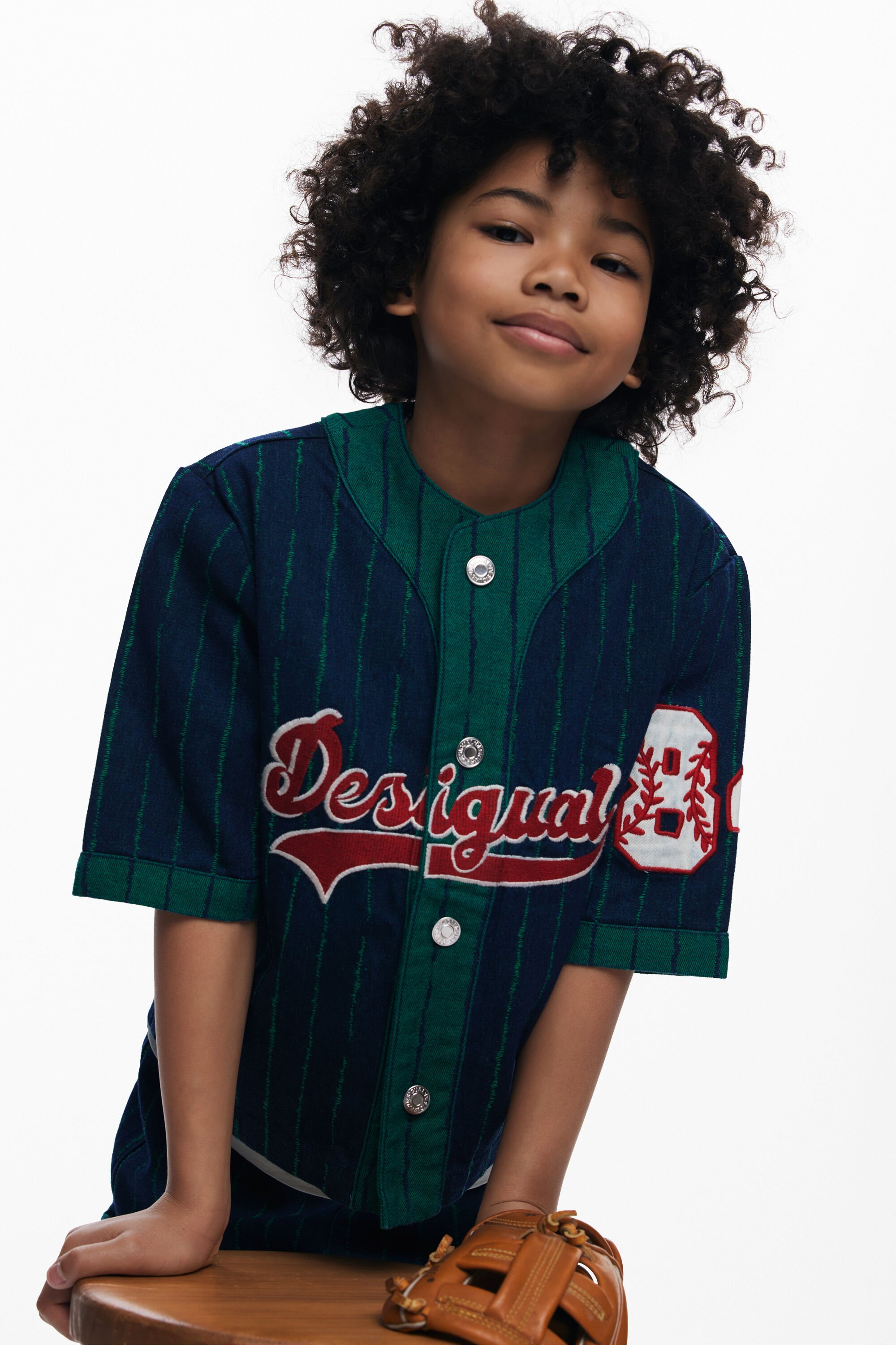 Desigual, Sportliches Denim-Hemd, Kinder, Blau, 7/8