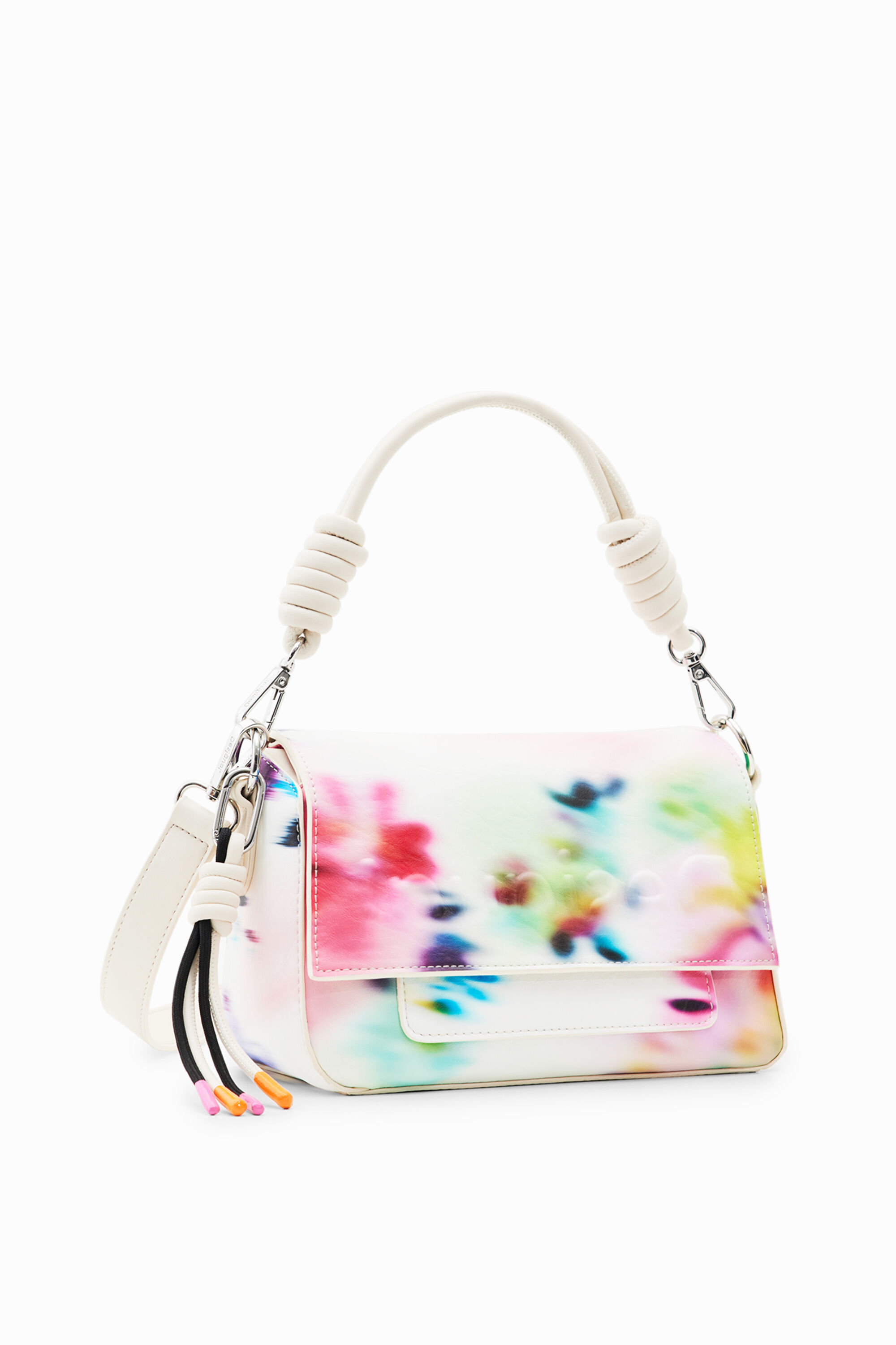 Desigual, Kleine Tasche verschwommenes Muster, Damen, Polyurethan, U
