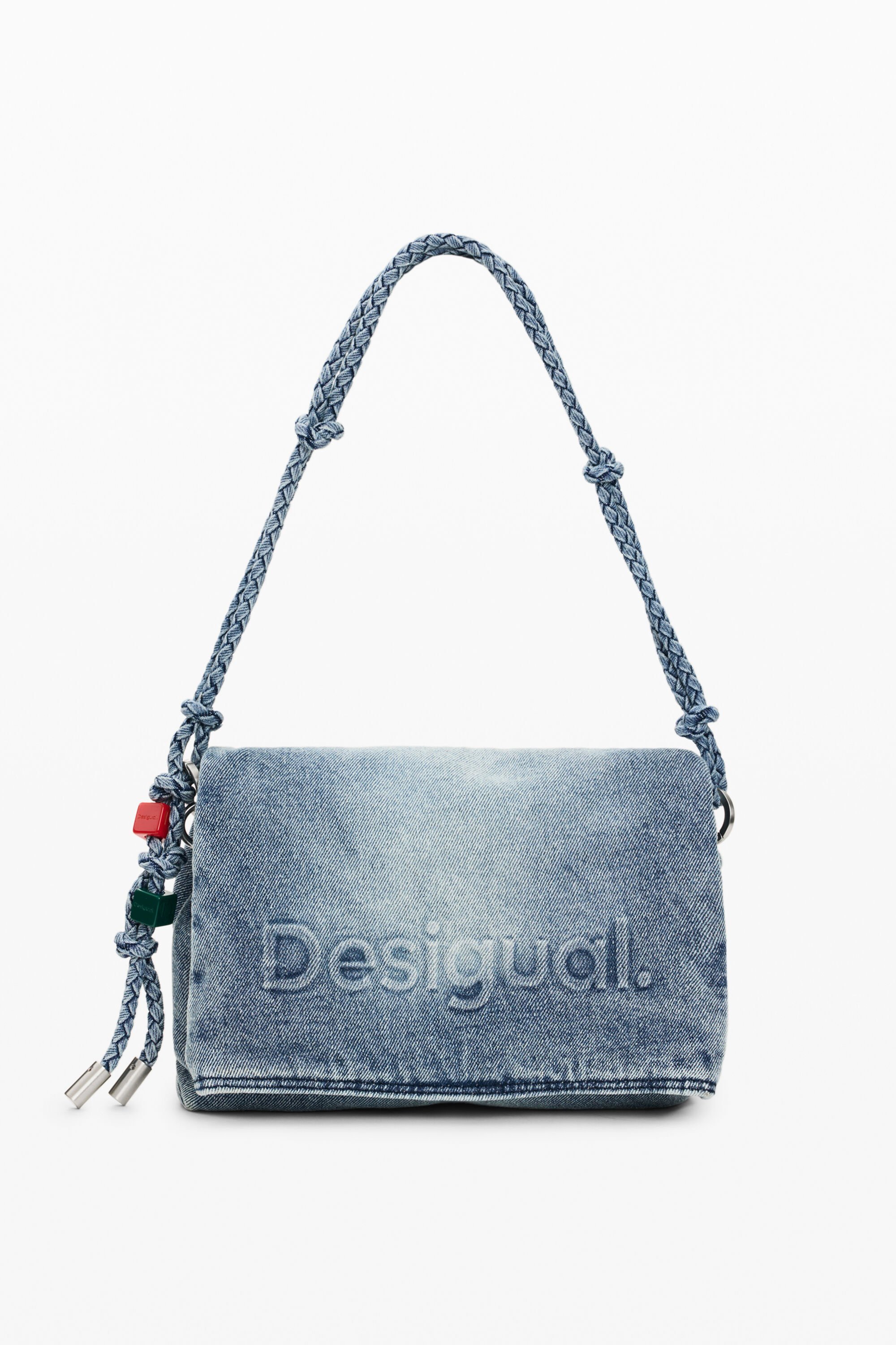 Desigual, Mittelgroße Tasche Charms Denim, Damen, Blau, U