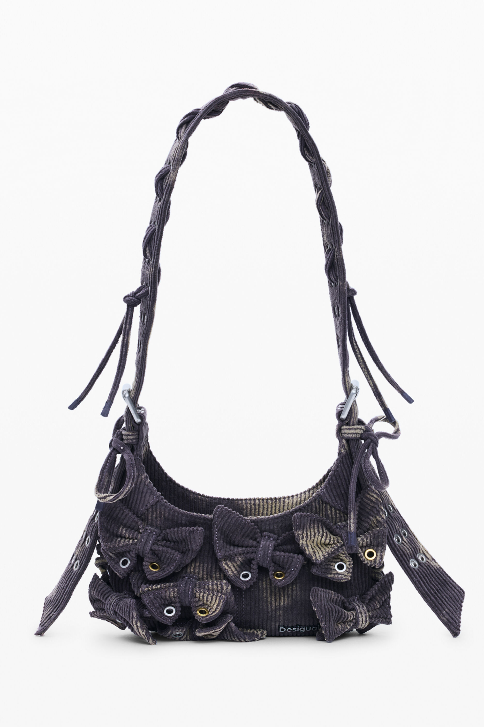 Desigual, Mittelgroße Tasche mit Baumwollschleifen, Damen, Baumwolle, U