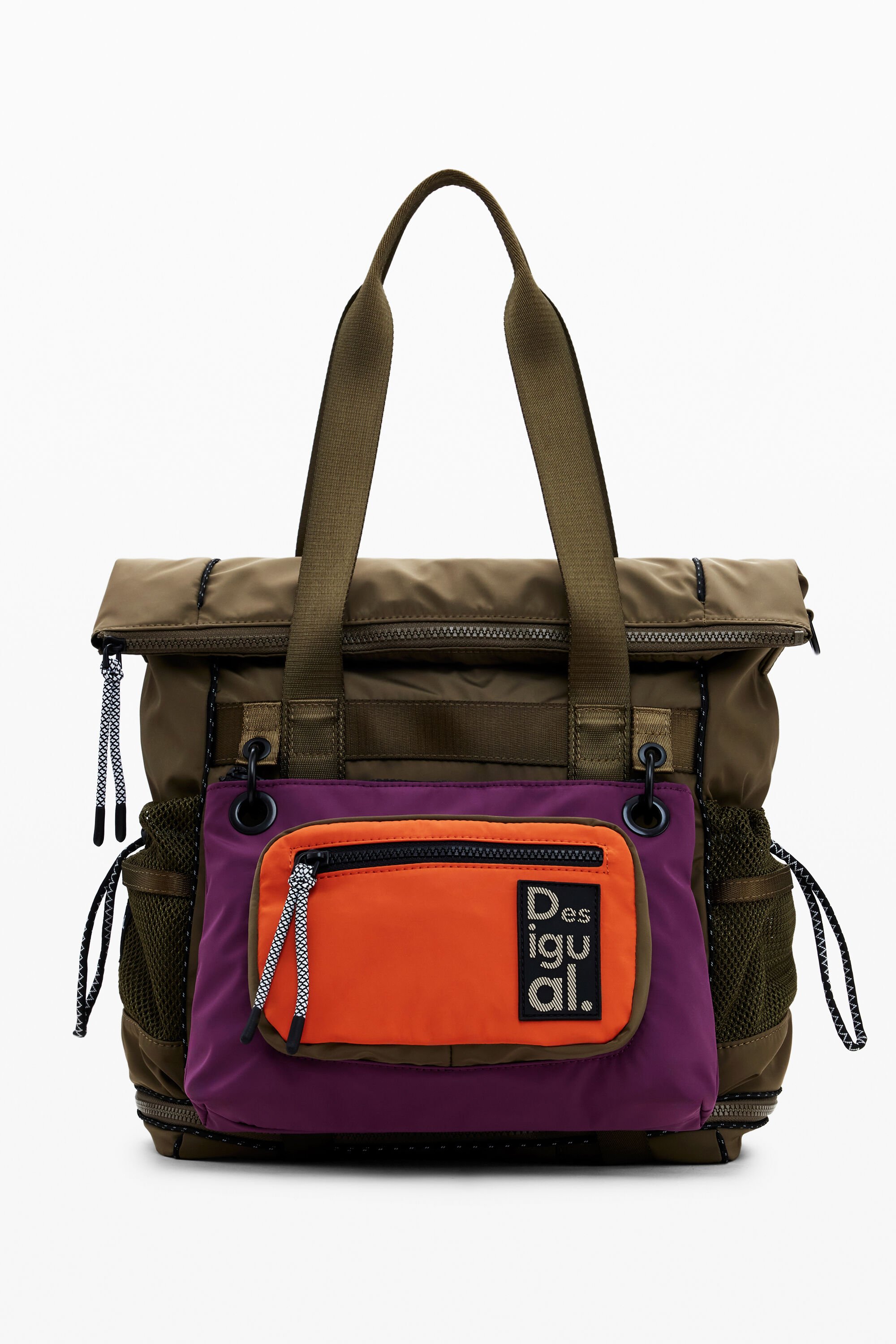 Desigual, Großer modularer Rucksack, Damen, Polyester, GrüN, U