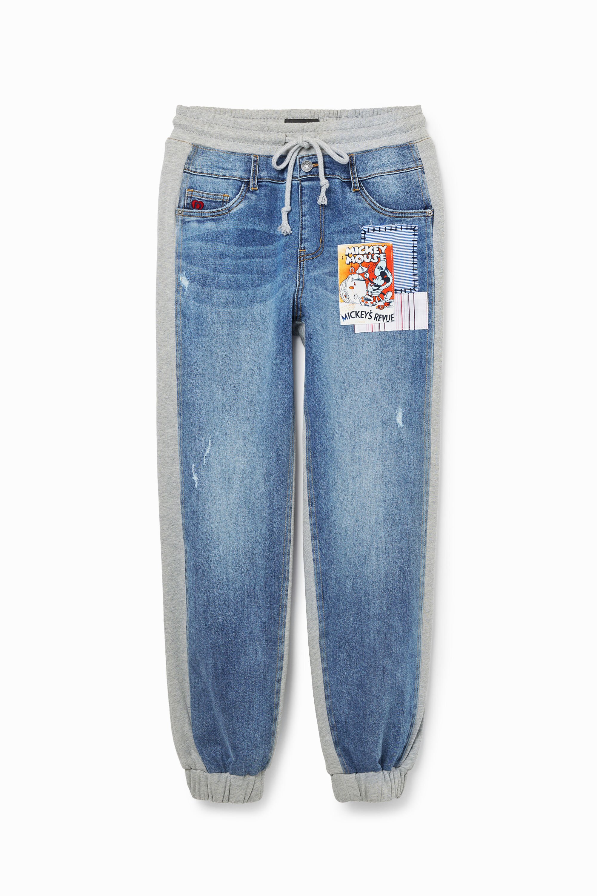 Desigual, Jogging-Jeans Micky Maus, Damen, Blau, M